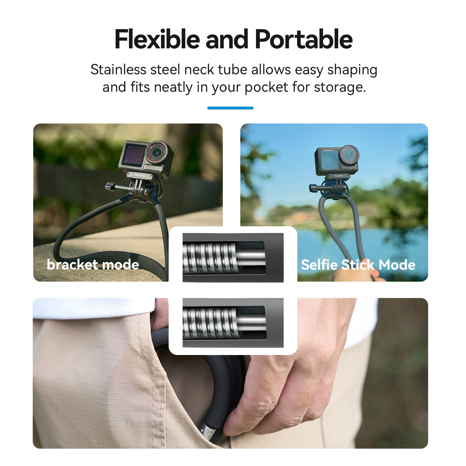 Magneettinen kaulatuki 2 in 1 Ilmatyynyn ja kaulan tuella SE2.0 -kameralle