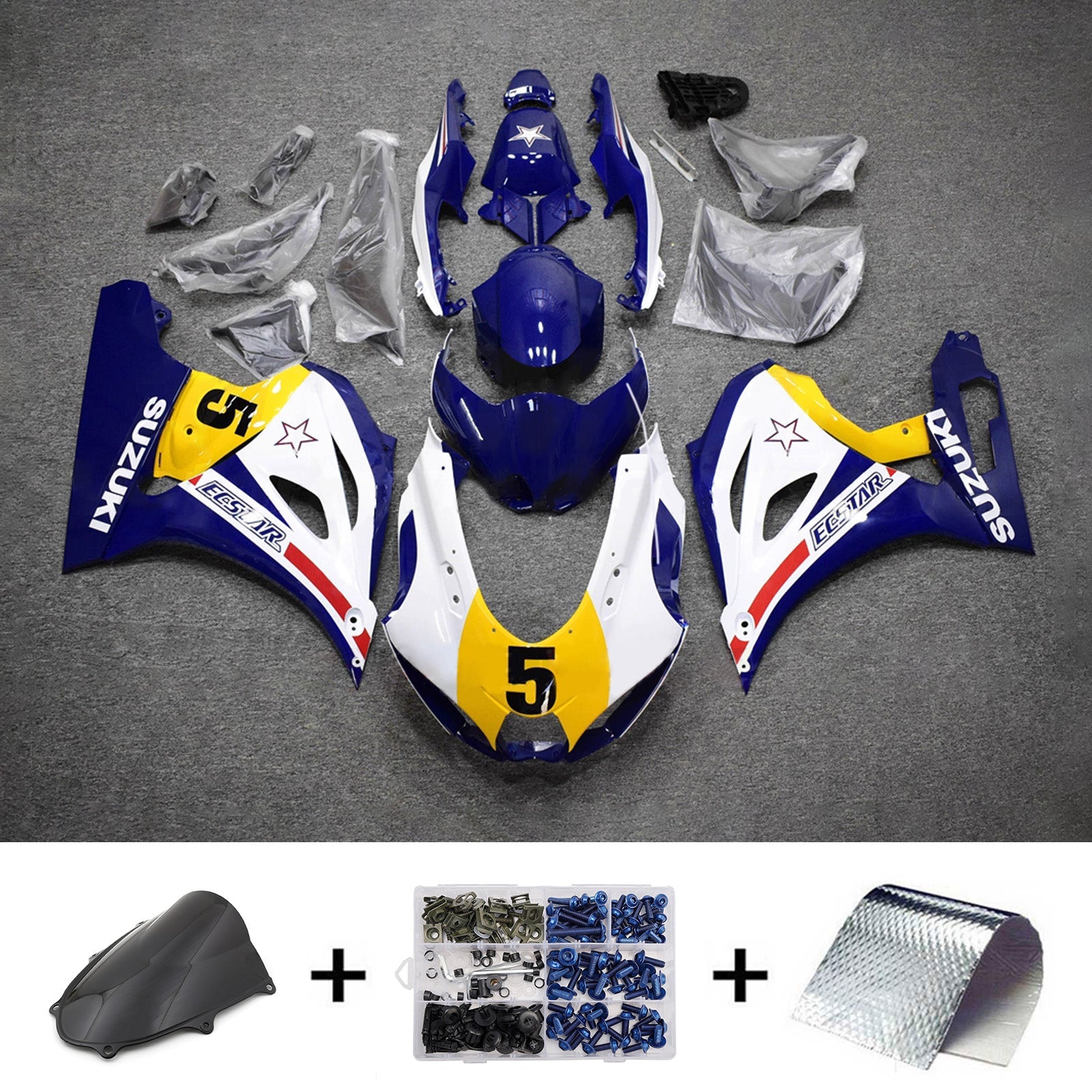 Kit de carénage injecté en plastique ABS pour Suzuki GSXR1000 2017-2025 K17