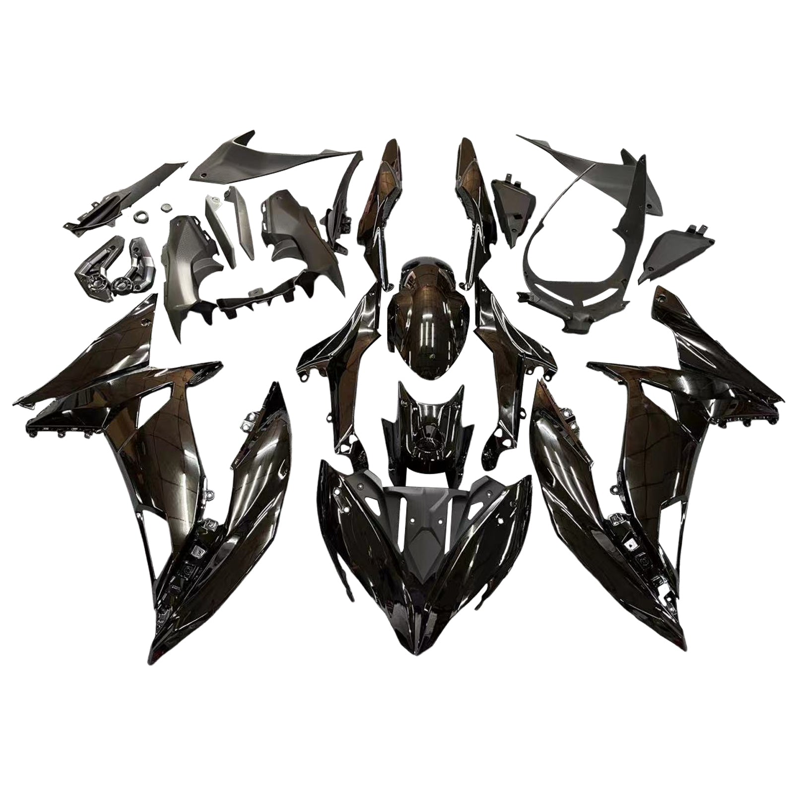 Amotopart muovinen ruiskutussuojasarja Kawasaki Ninja 650 EX650 2017-2019 Generic Gloss Black