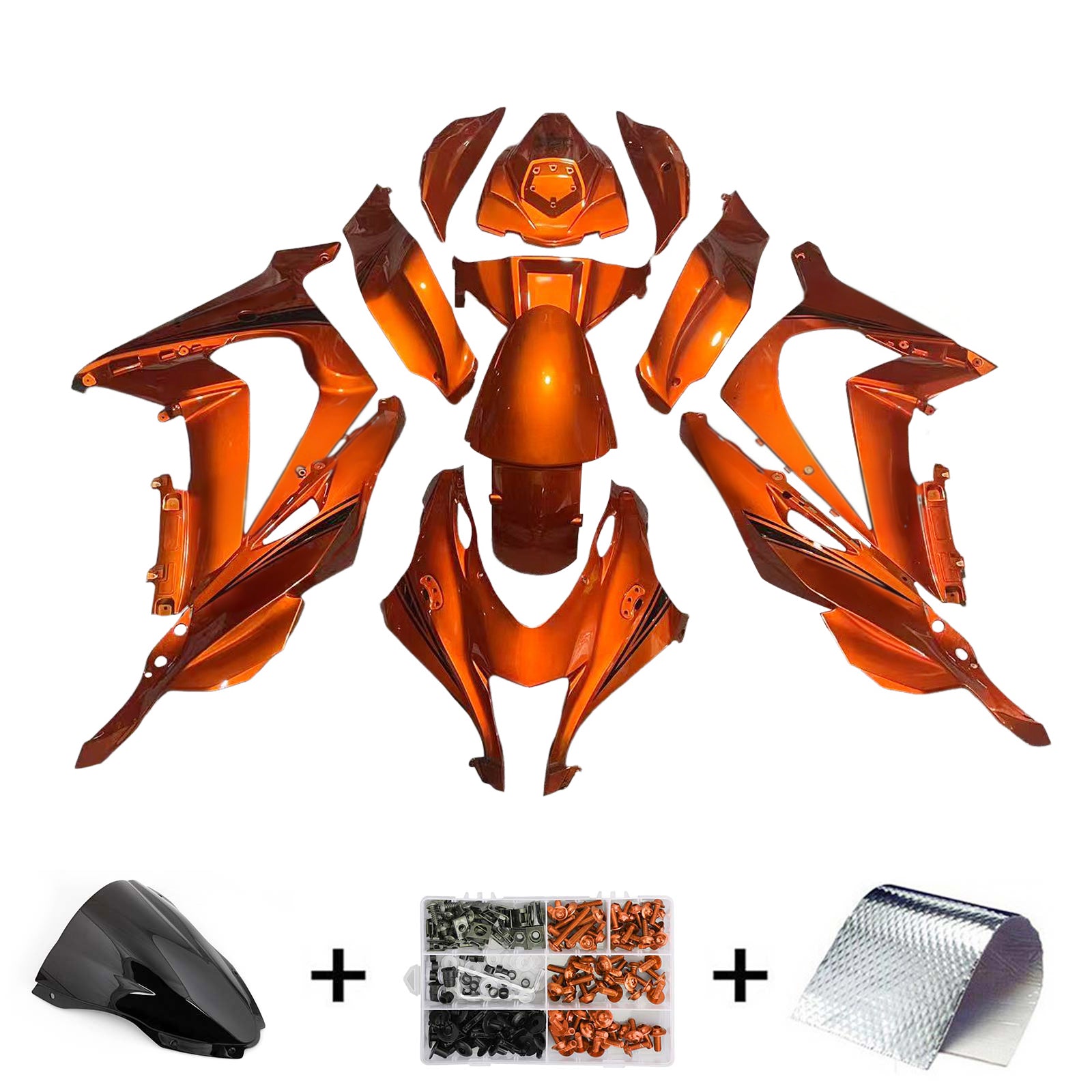 Kit de carénage injecté en plastique ABS pour Kawasaki ZX10R 2016-2020