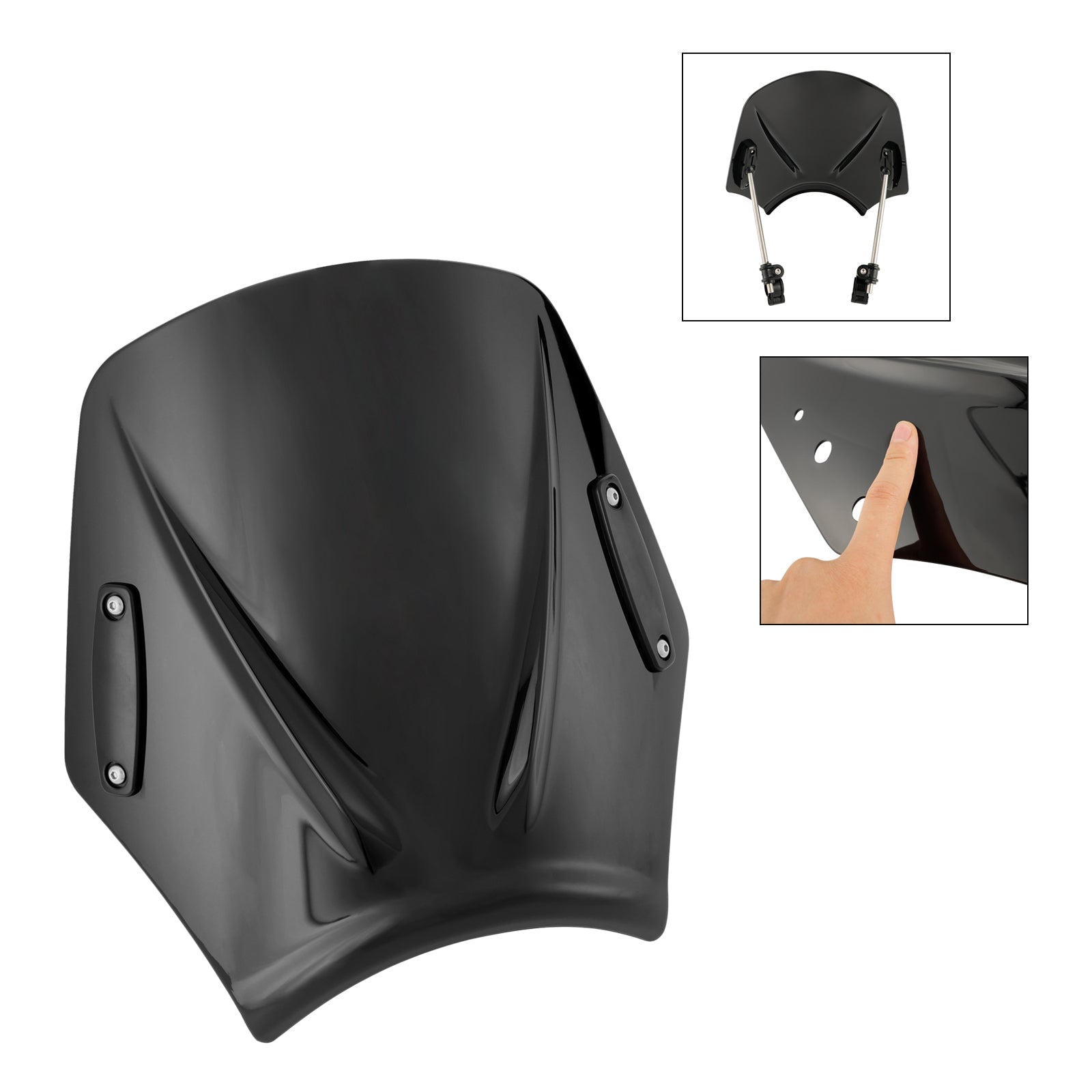 Moto con manubrio 22 mm/7/8 "Vidone del parabrezza universale