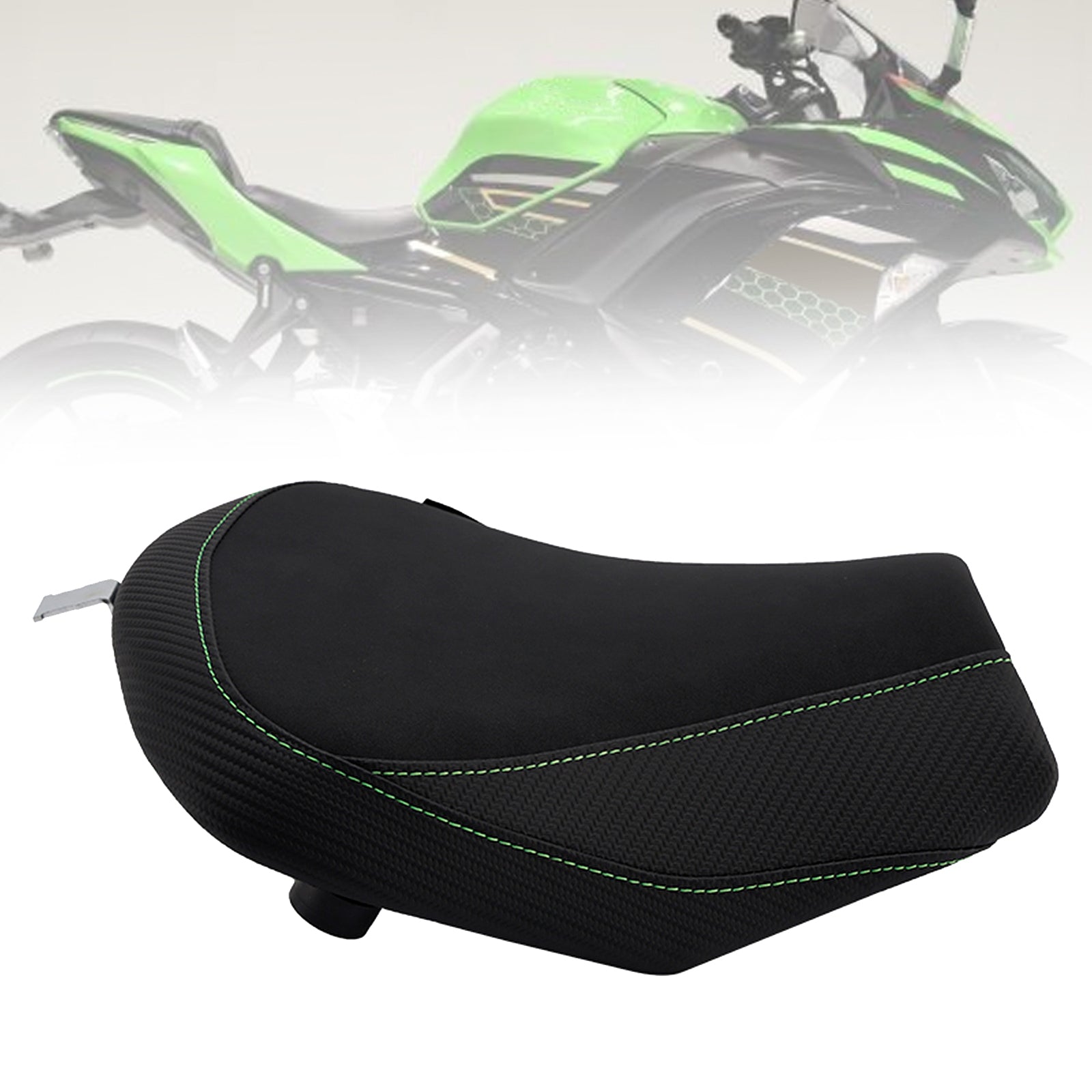 Witte passagierszitting voorin voor Kawasaki Ninja 650 Z650 (2017-2025).