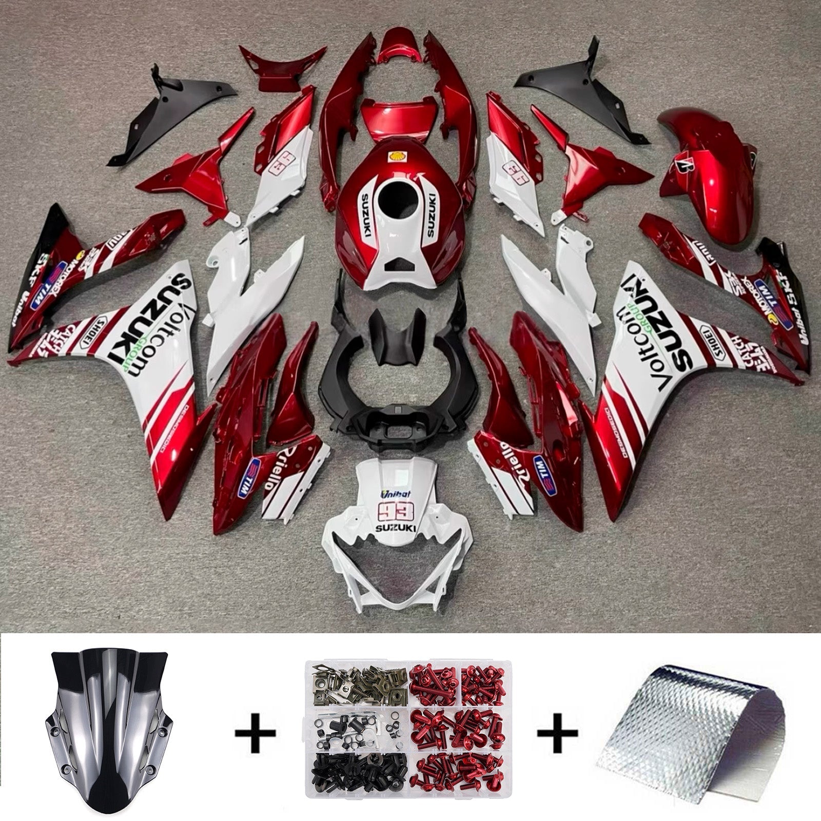 Kit de carénage injecté en plastique ABS pour Suzuki GSX250R 2017-2020