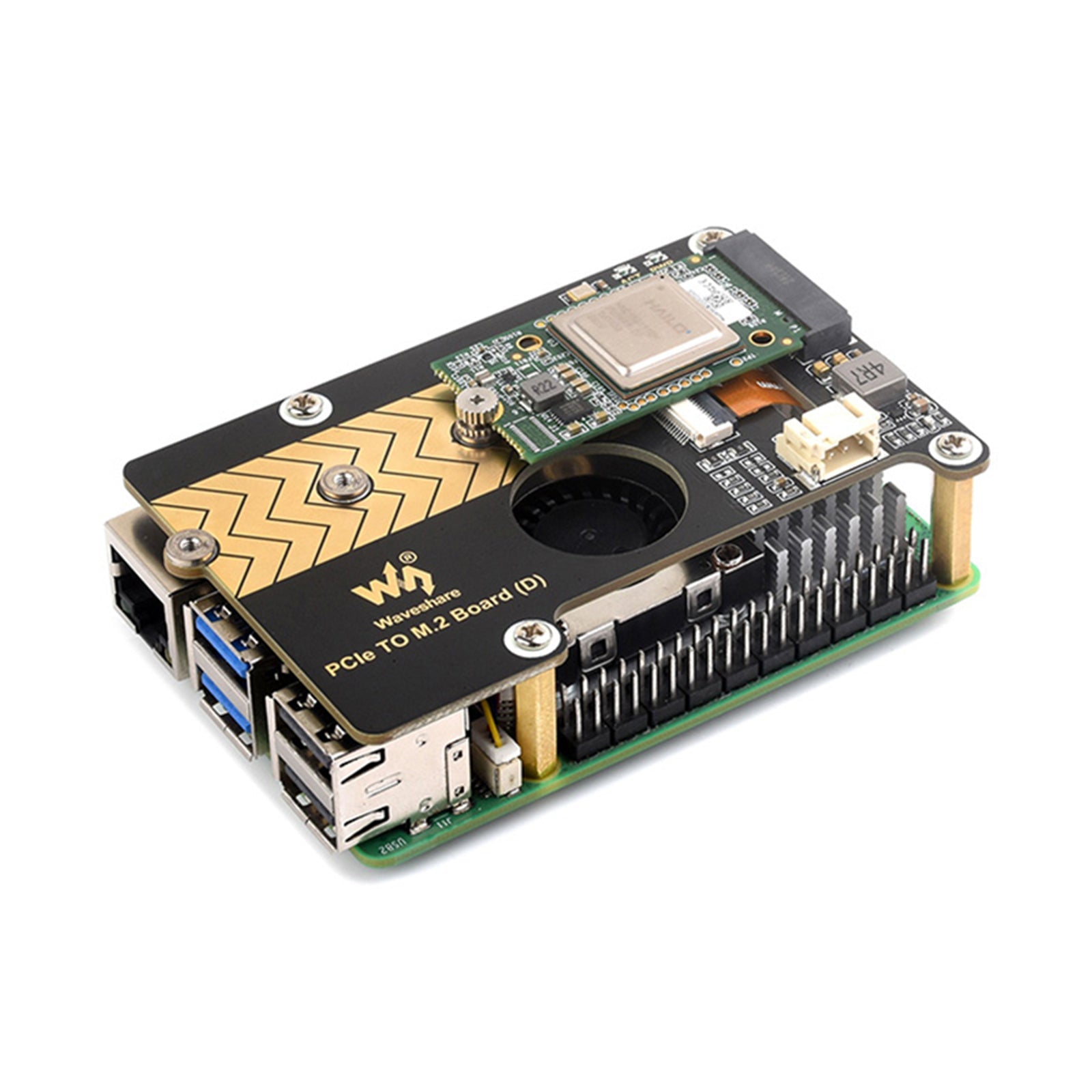 Carte d'extension de transmission 8 Gbit/s pour Raspberry Pi 5 PCIE vers M.2