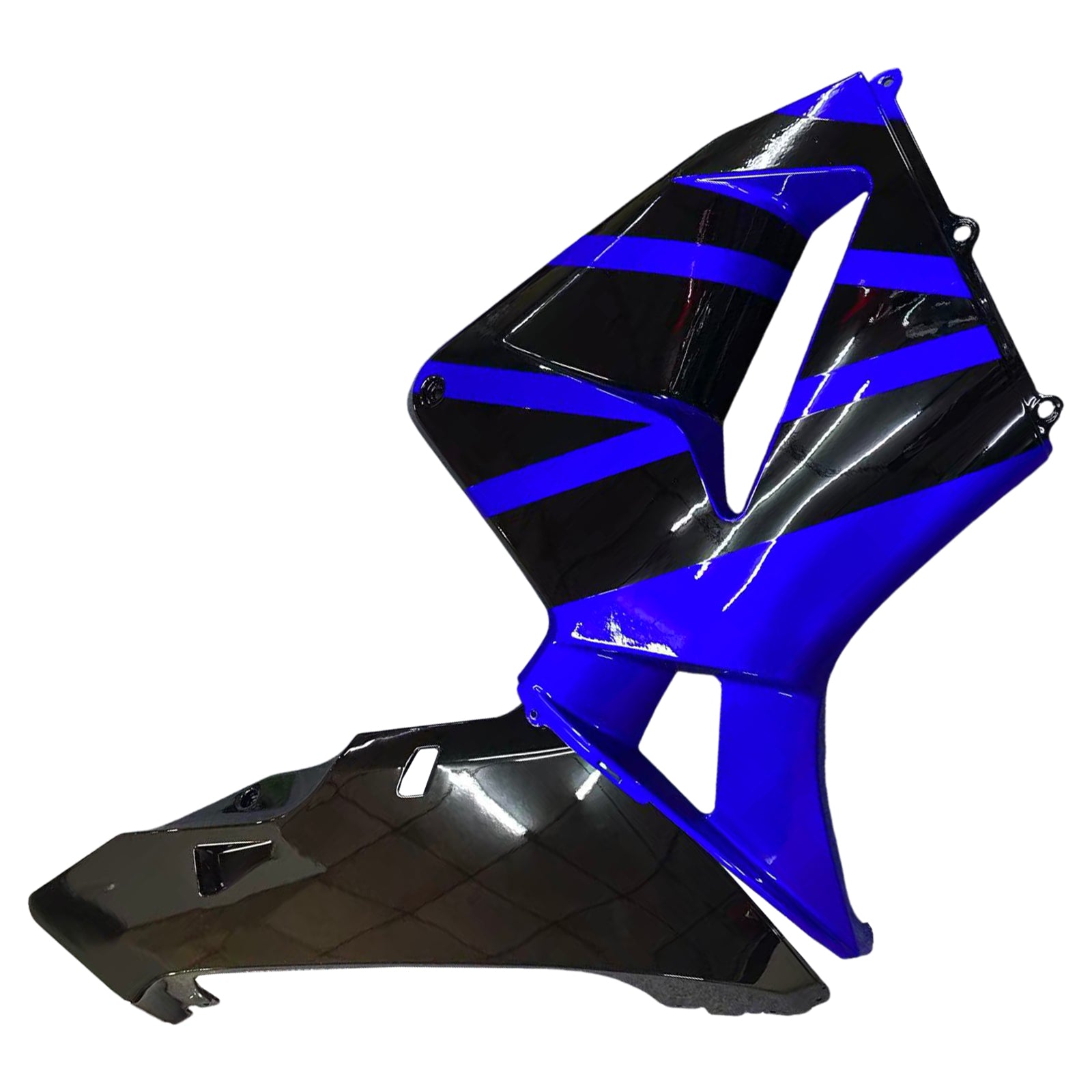 Kit de carénage complet en ABS injecté pour Honda CBR600RR 2005-2006 Bleu/Noir