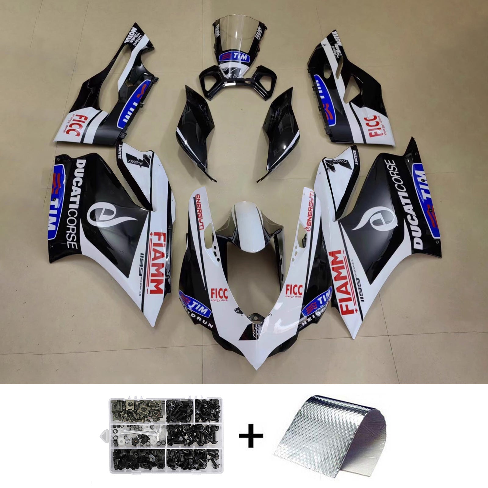 Ducati Injection Fairing Kit 1199 2012-2015 ABS-muovinen kori