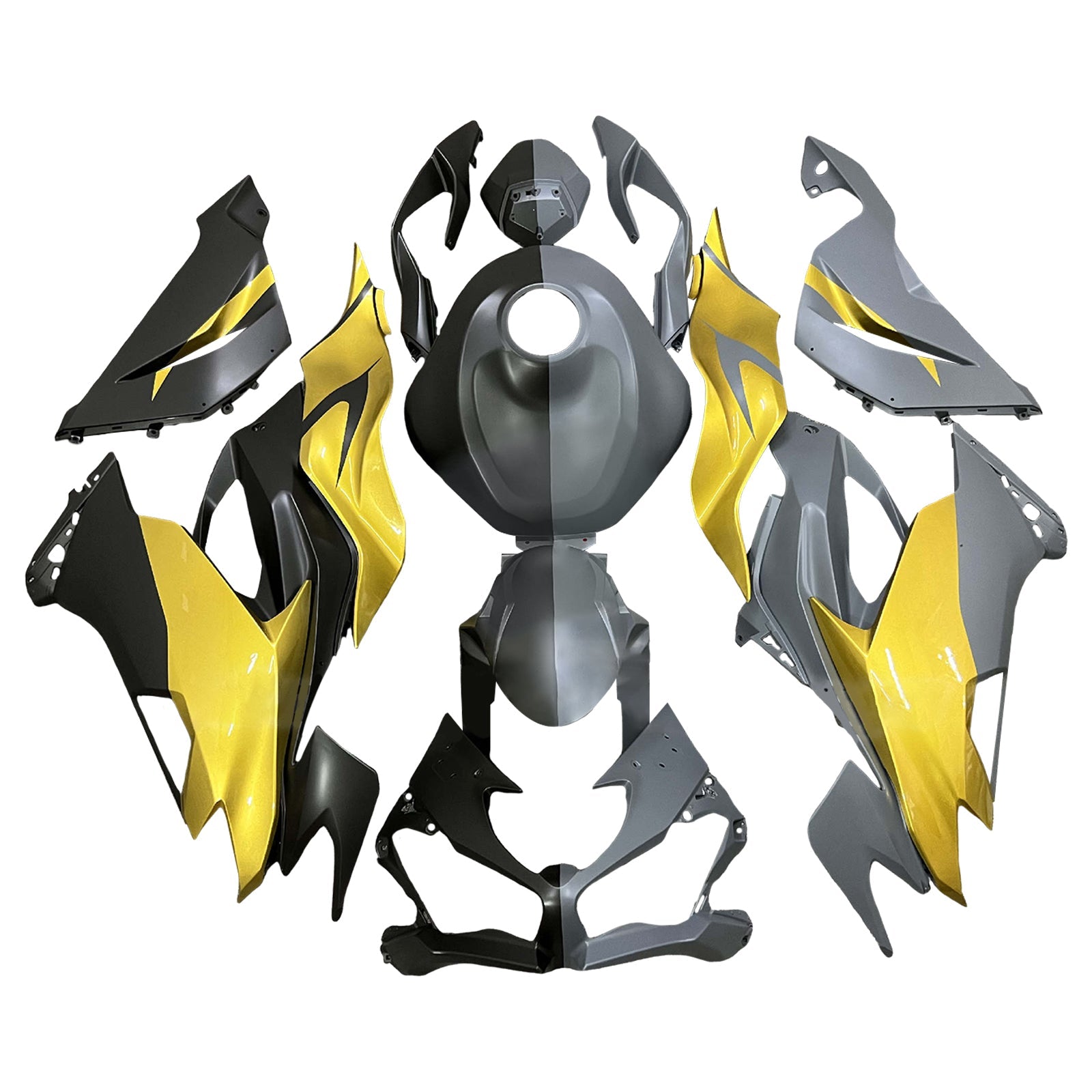 Kit di carenatura a iniezione, corpo in plastica ABS per Kawasaki ZX6R 2019-2023