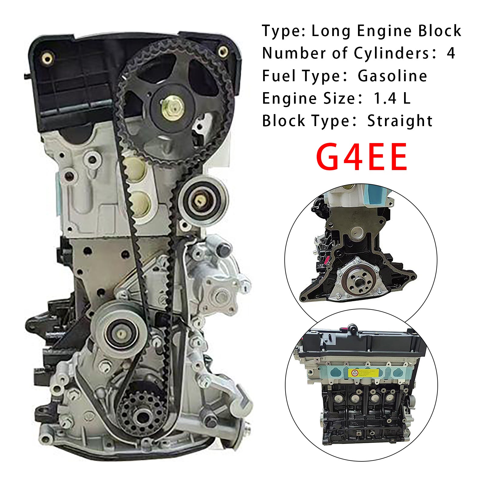 Nieuw G4EE motorblok voor KIA RIO MK2 1.4L (2005-2011)