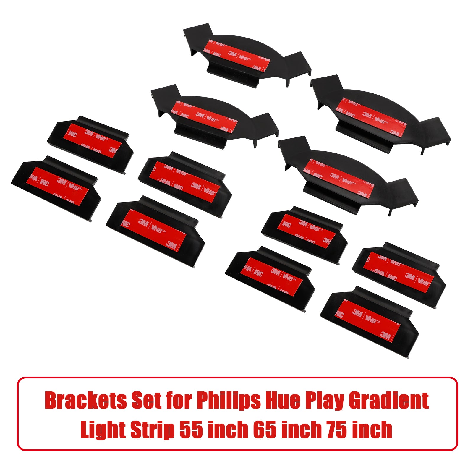 Kahden tuen joukko Light Strip Philips Hue Play Gradient 55/65/75 tuumaa