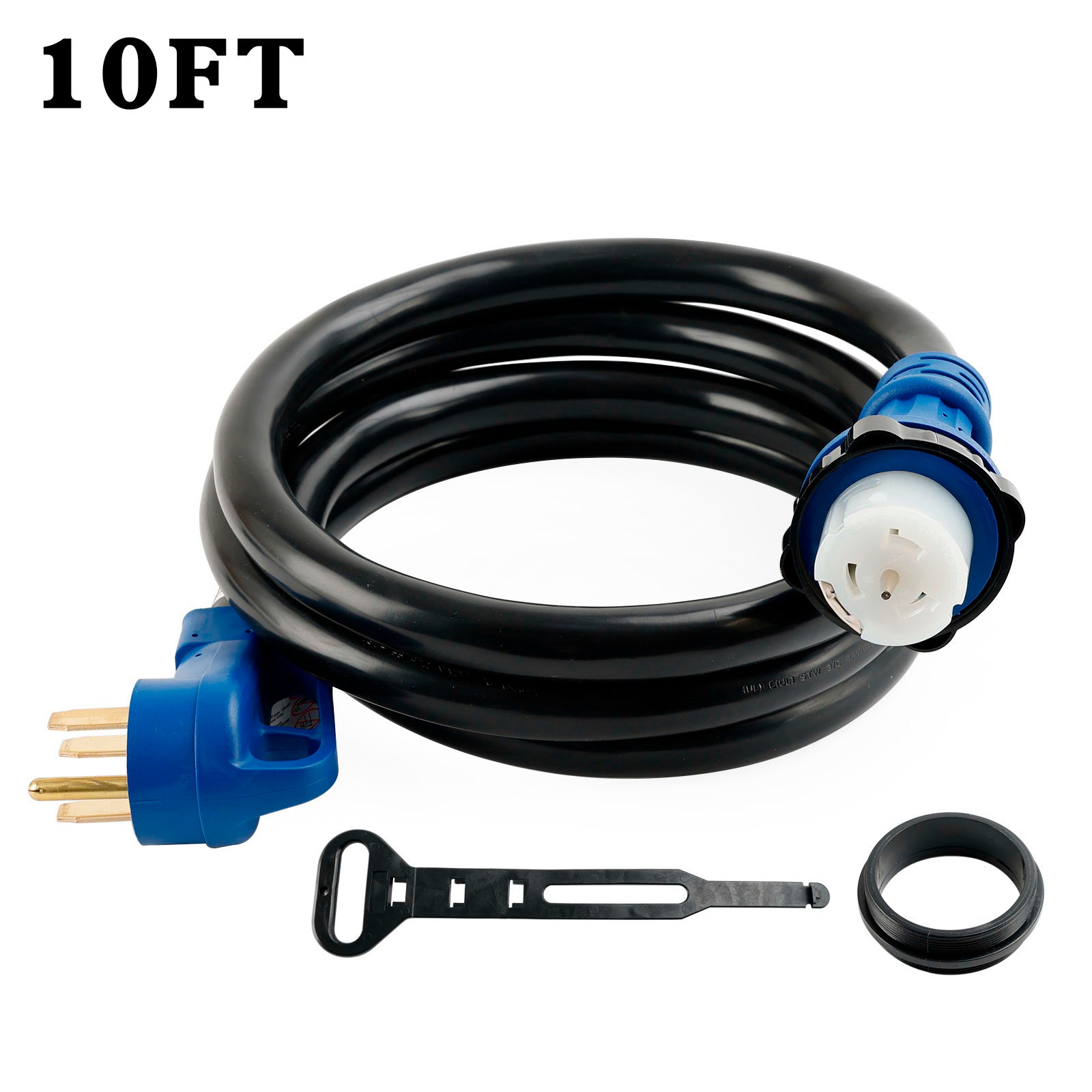 UL-gecertificeerd 50 Amp 10 voet RV/generatorsnoer met vergrendelingsconnector voor campers