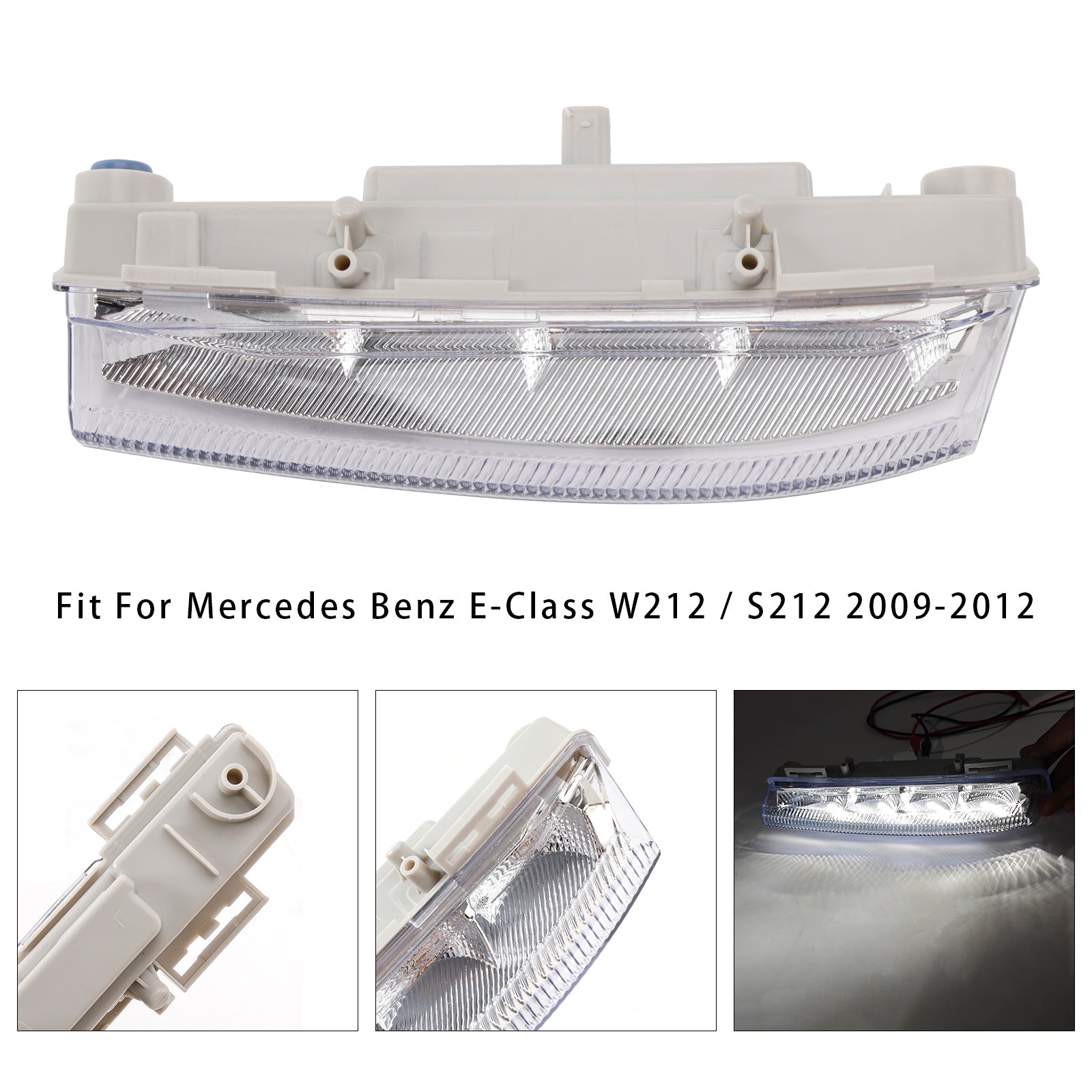 Leve LED dnevne meglenke za Mercedes Benz W204 S204 W212 2007–2014