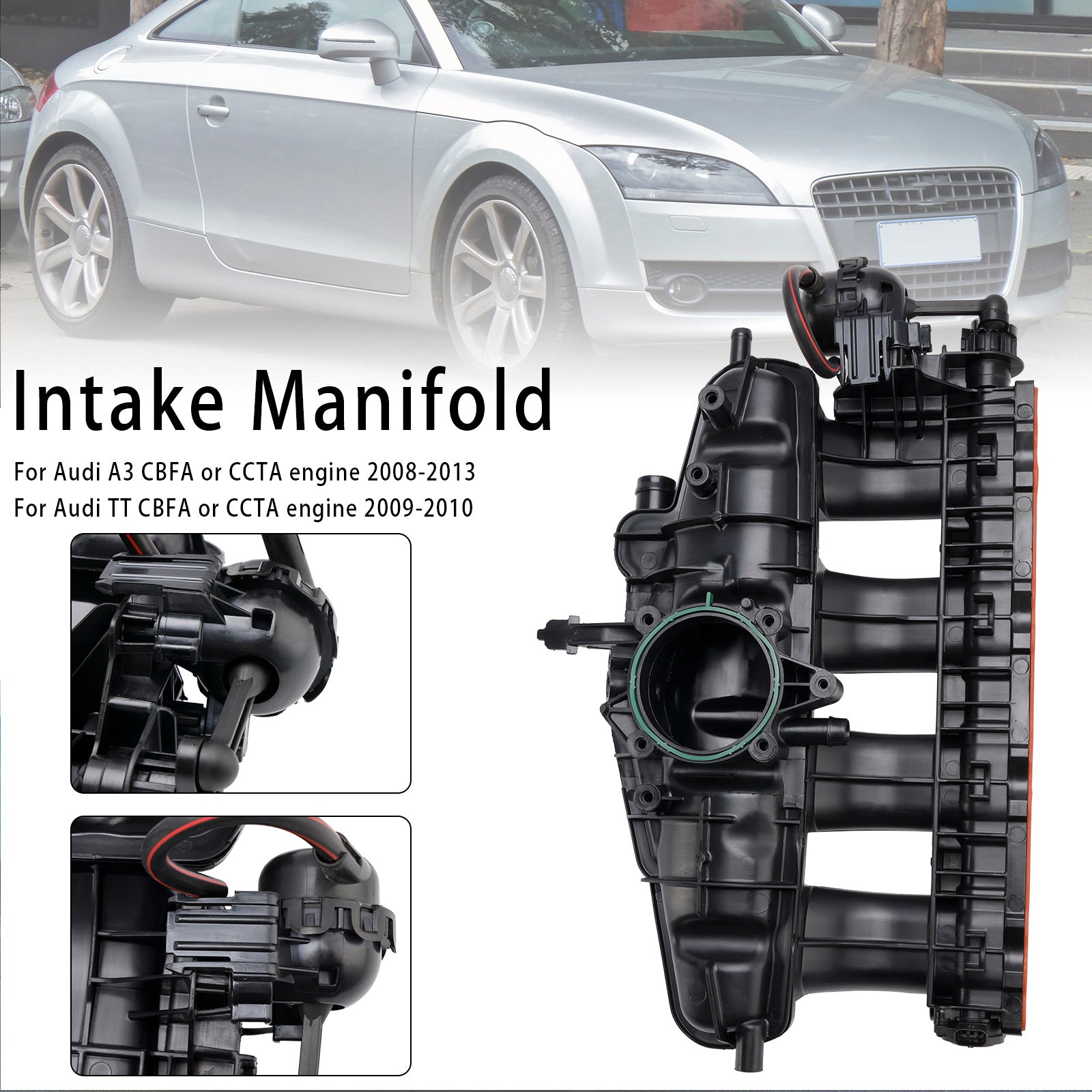 2006-2018 Seat Altea XL 5P8 1.8 TFSI MPV1798160118 Kolektor dolotowy powietrza 06J133201BD