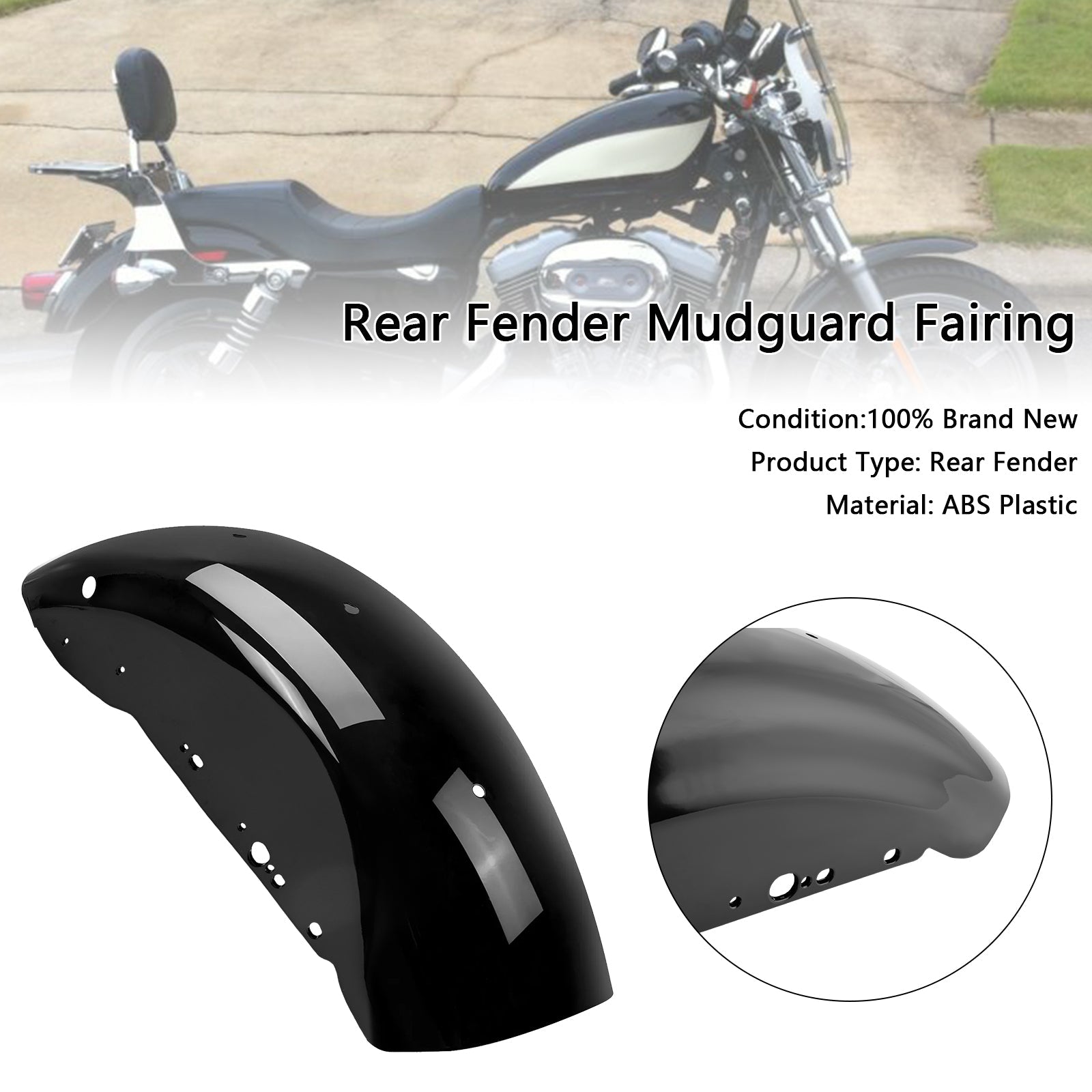 Carénage de garde-boue arrière Sportster 883 1200 2004-UP