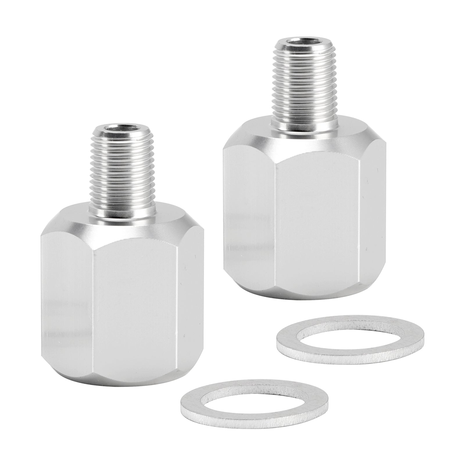 Adaptador de sensor de presión de aceite 2x 1/8NPT macho a M16-1.5 hembra