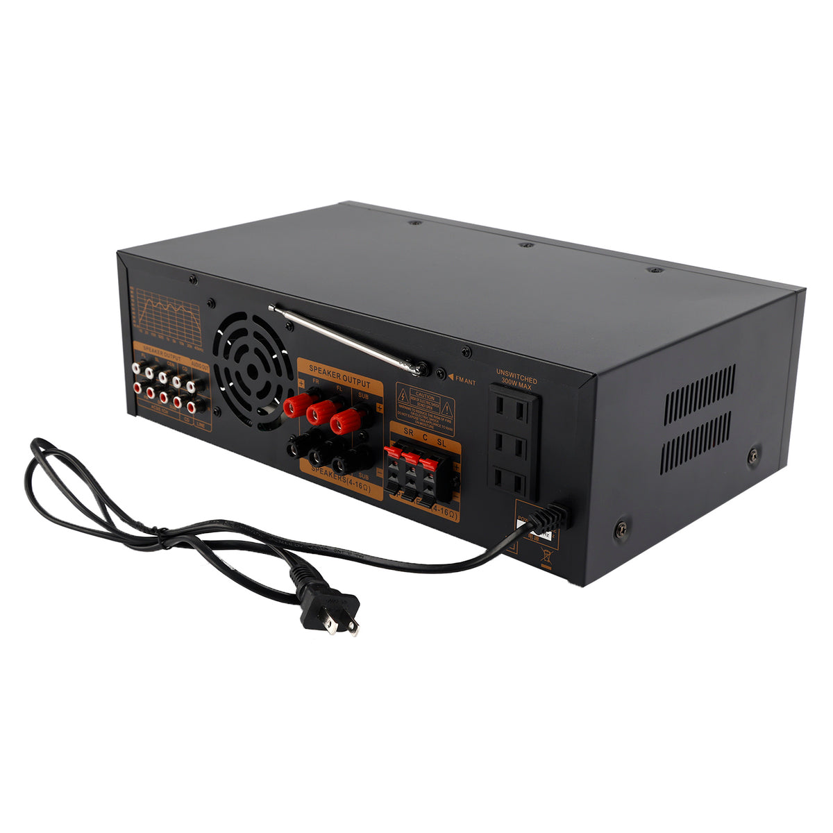 Bluetooth HiFi 3000W stéréo Power Amplificateur 5.1-Channel Subwoofer Amplifier
