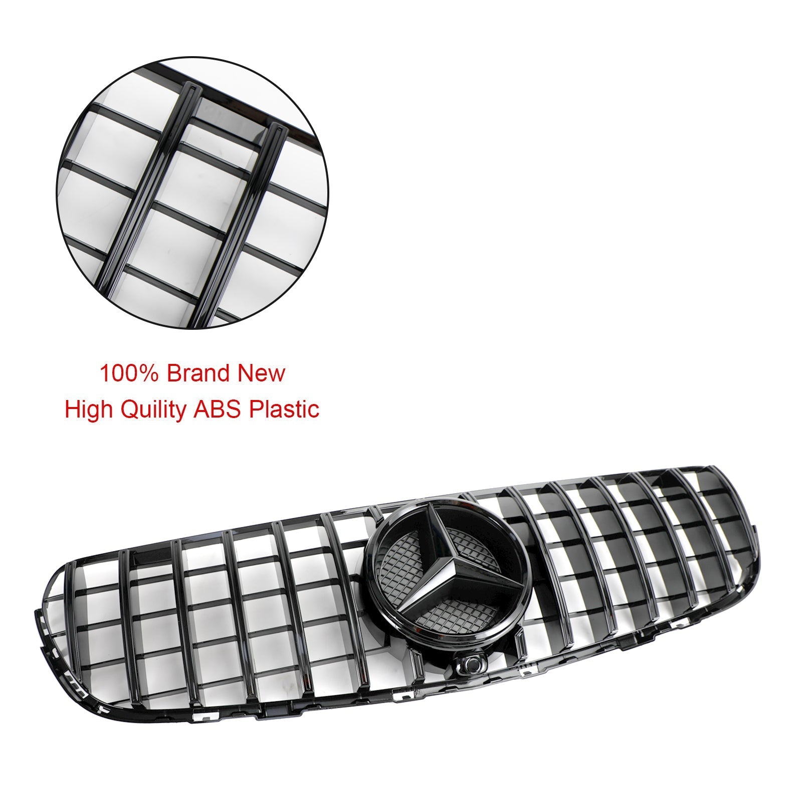 Gloss Gloss Black Mercedes-Benz GLC Clase X253 GLC300 GLC350 2015-2019 con cámara trasera