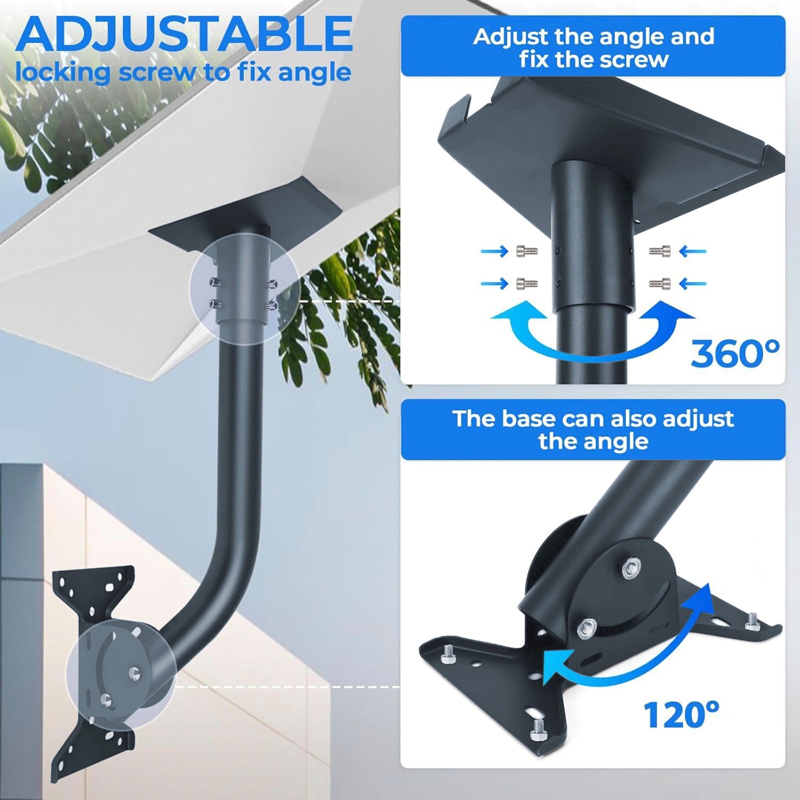 Kit de montaje en techo o pared exterior ajustable V3 Starlink Gen 3 360°