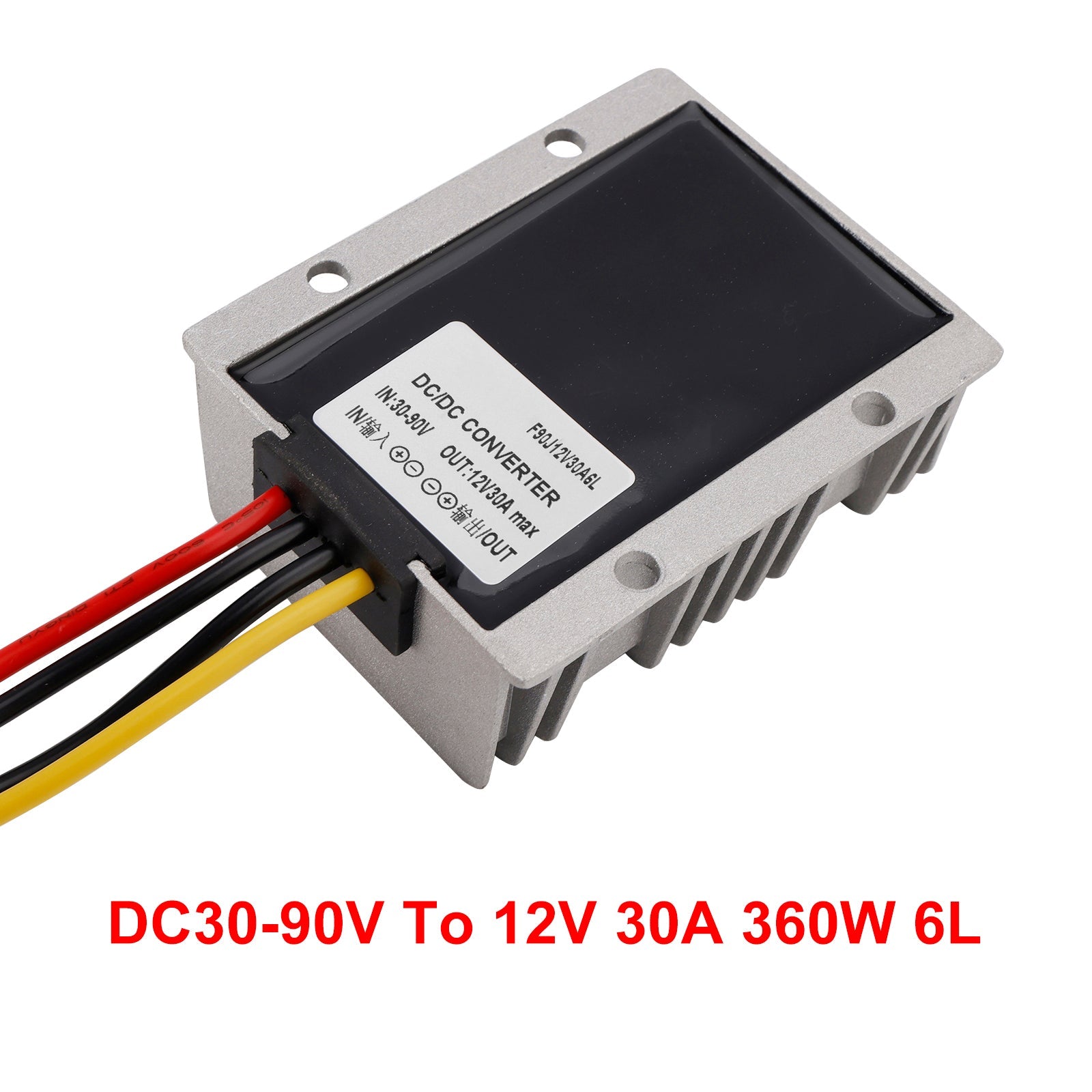 DC/vedenpitävä DC-muunnin 30 A, 30-90 V Power-säädin, 12 V Laskeus