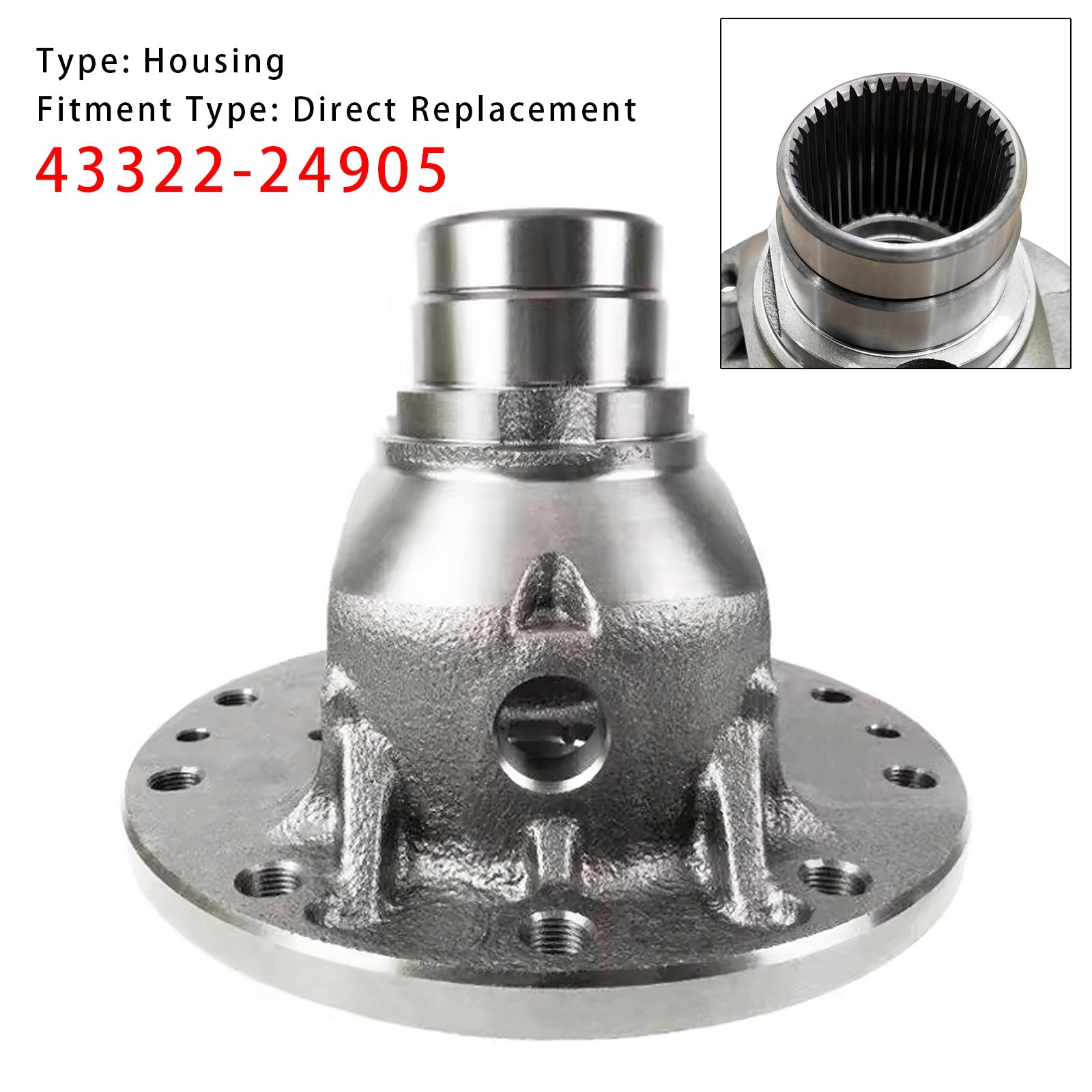 Nueva carcasa diferencial 43322-24905 para Hyundai Kia