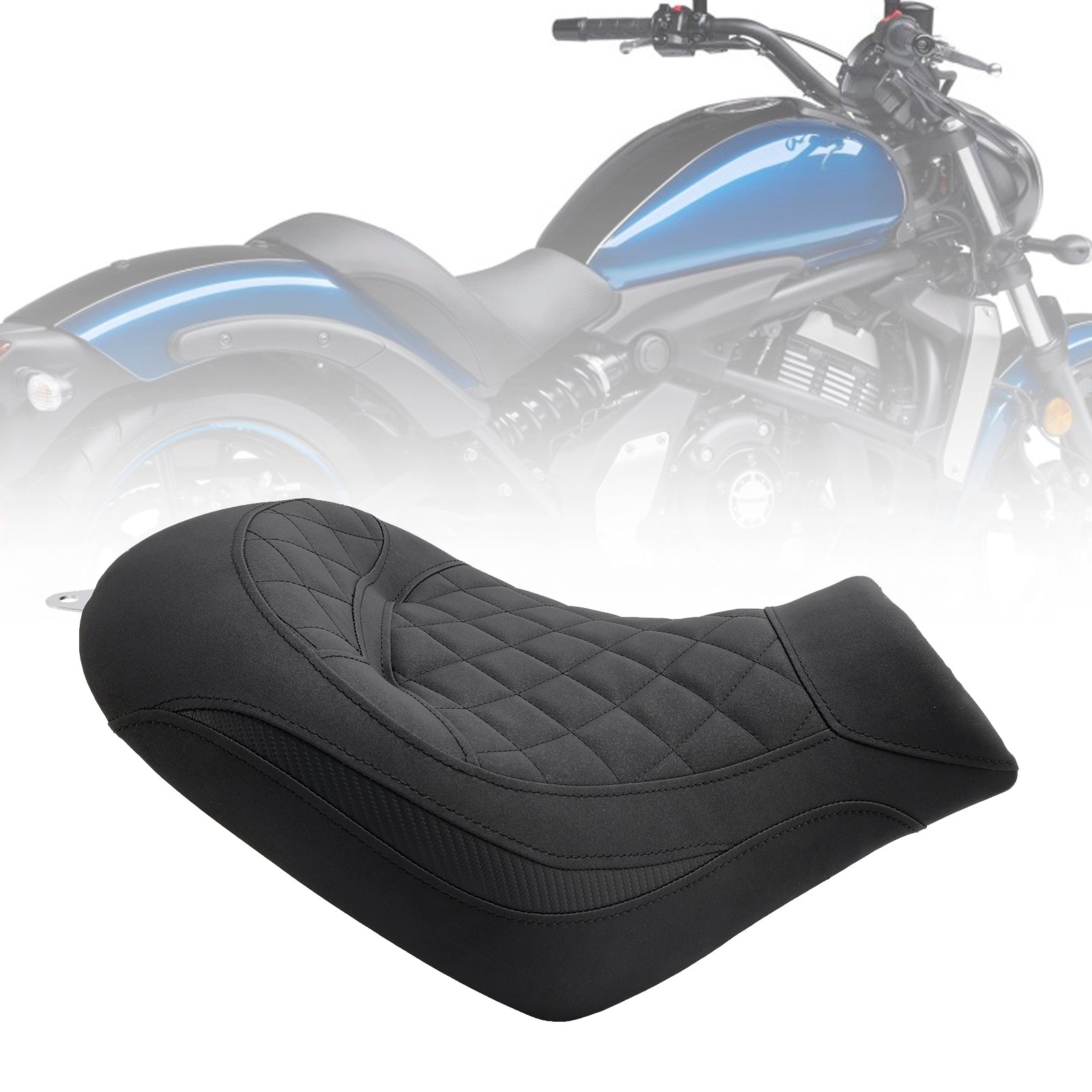 Sede del conducente Raider Kawasaki Vulcan S VN650 2015-2023, cuscino in poliuretano verde
