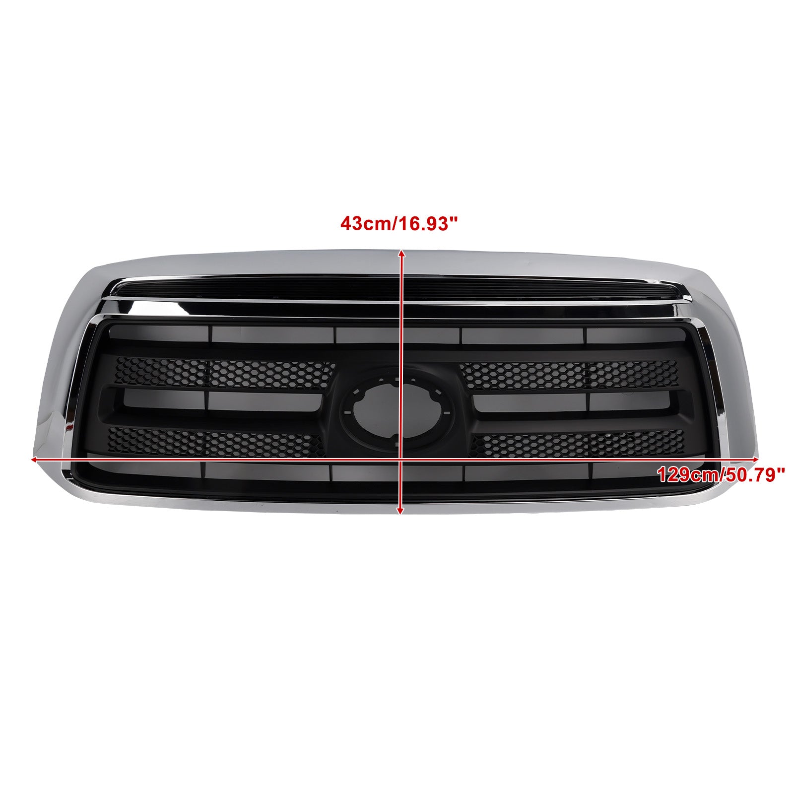 Calandre de pare-chocs avant chromée noir mat pour Toyota Tundra 2006-2009