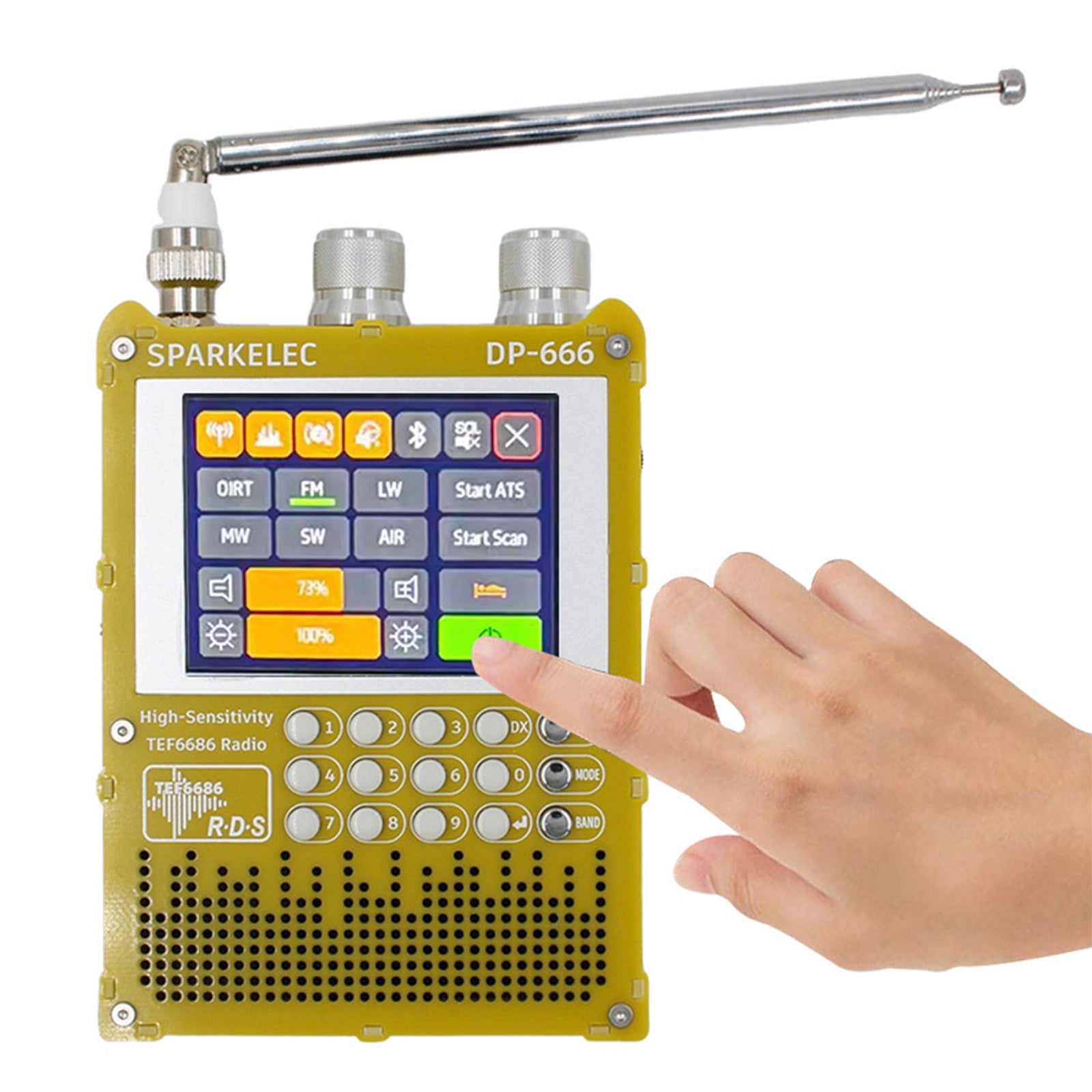 Radio TEF6686 DSP DP666 Hoge gevoeligheid Full Band LW MW SW 0IRT Kortegolfradio