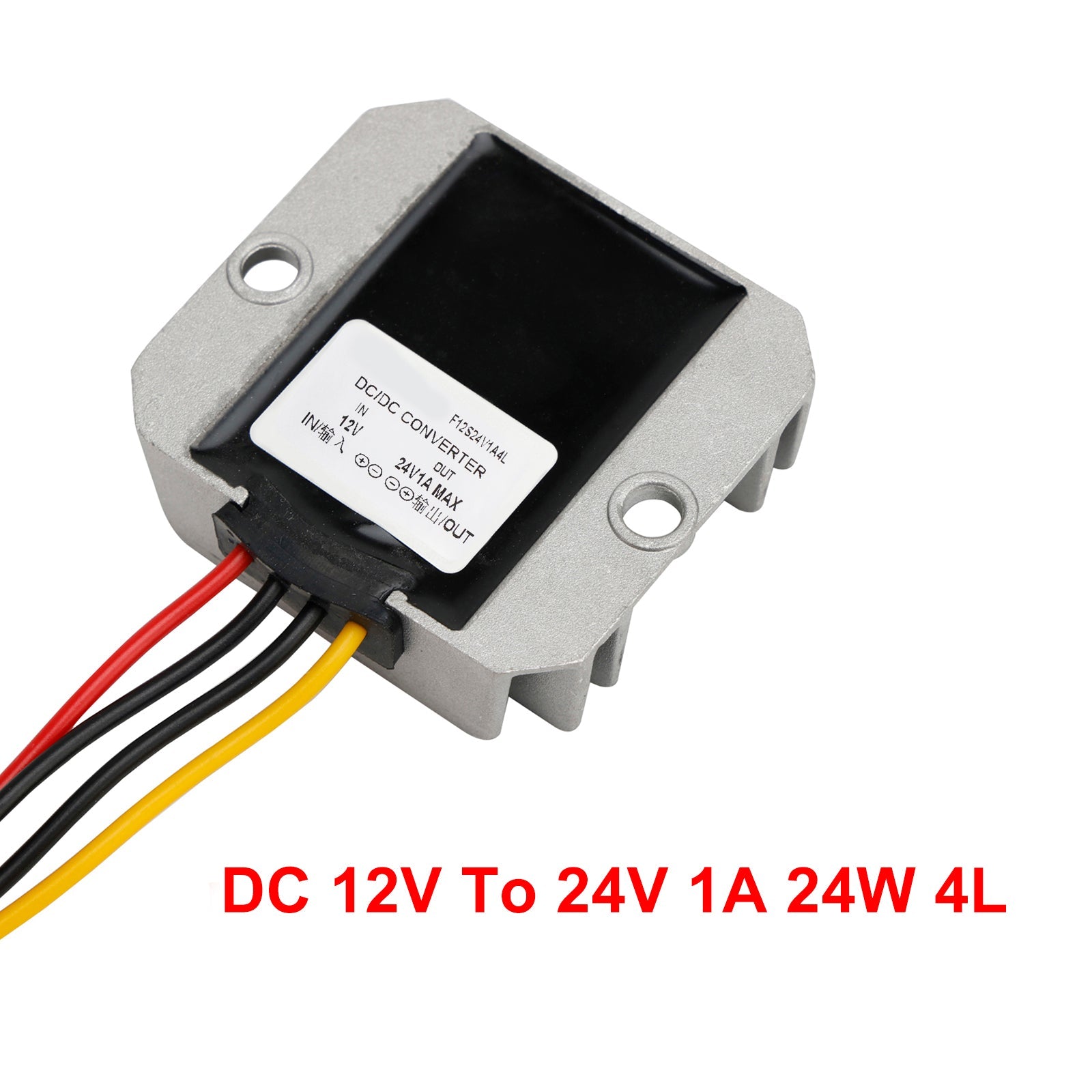 Convertisseur régulateur d'alimentation élévateur étanche DC 12 V à 24 V 1 A 24 W