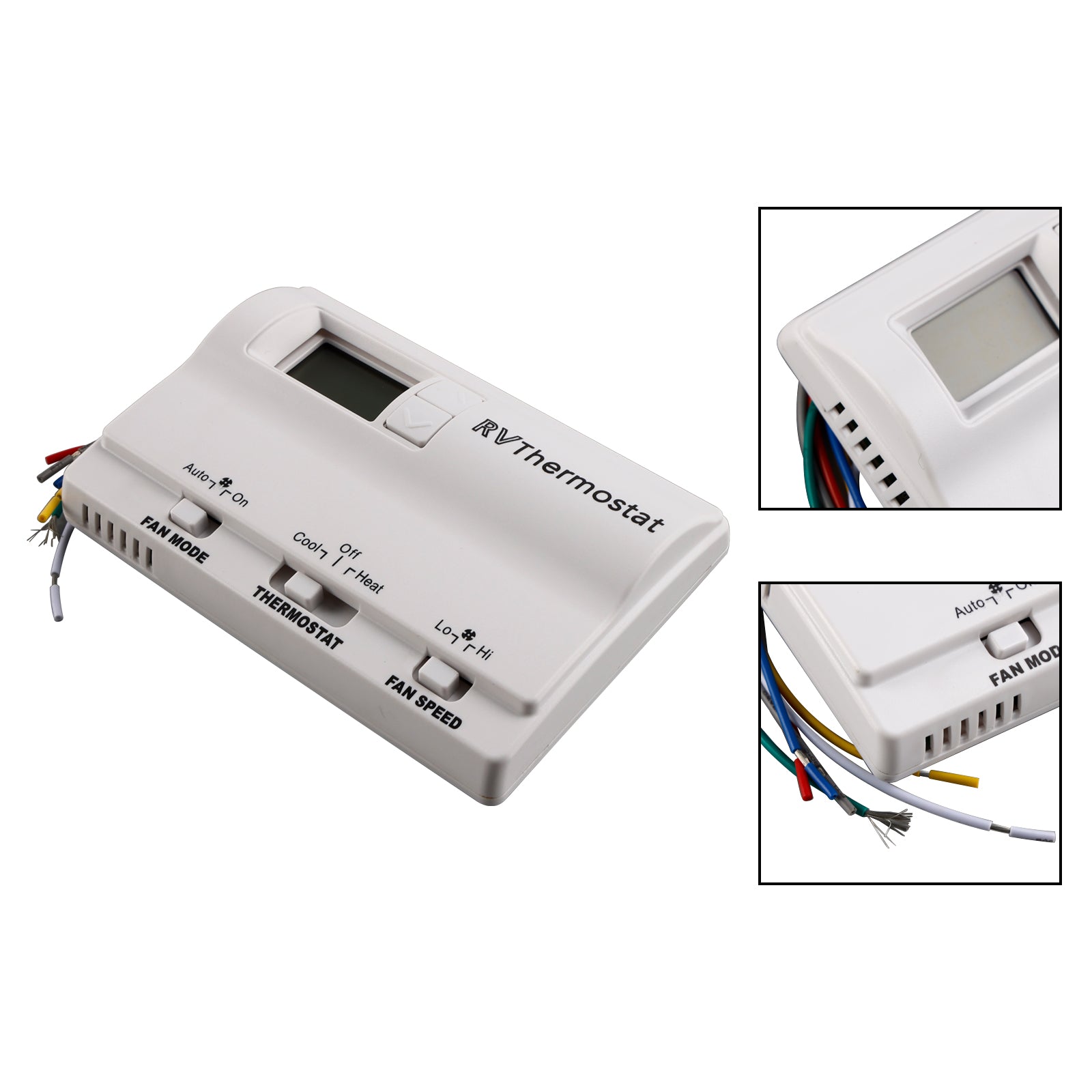 Termostato de reemplazo digital para calefacción/enfriamiento compatible con Coleman 83303362 White