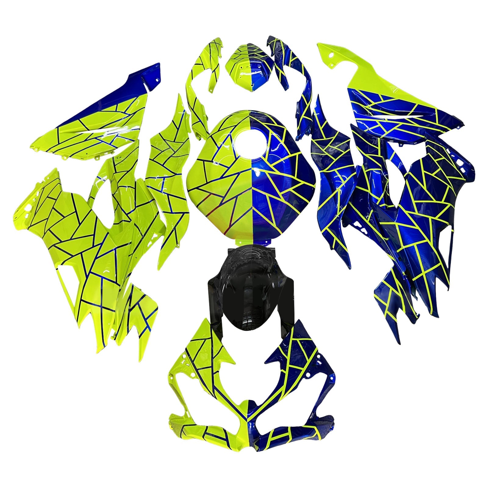 Injectiekuipset Kawasaki ZX6R 2019-2023 ABS kunststof carrosserie