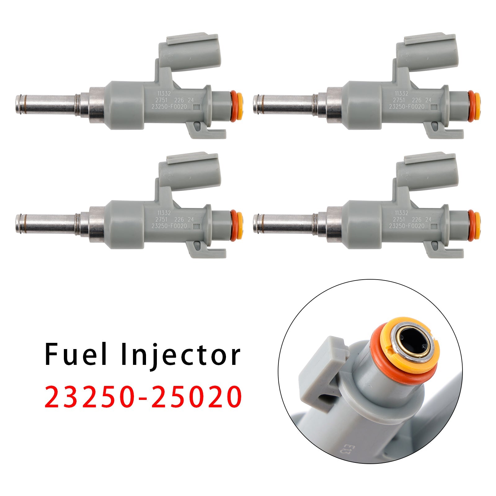 4 wtryskiwacze paliwa do Toyoty RAV4, Camry, Highlander, Lexus NX i RX 2.5L 23250-25020