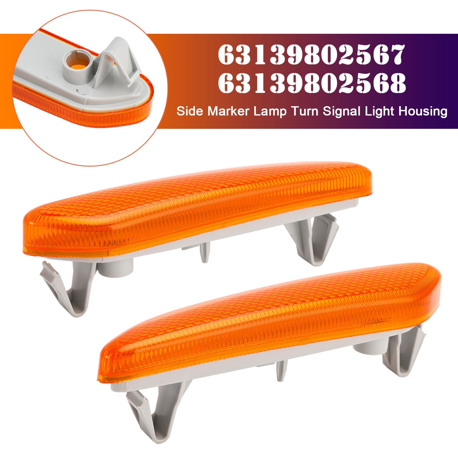 Pares de señales de giro y luces de posición lateral para Mini R60 10-17 R61 12-17