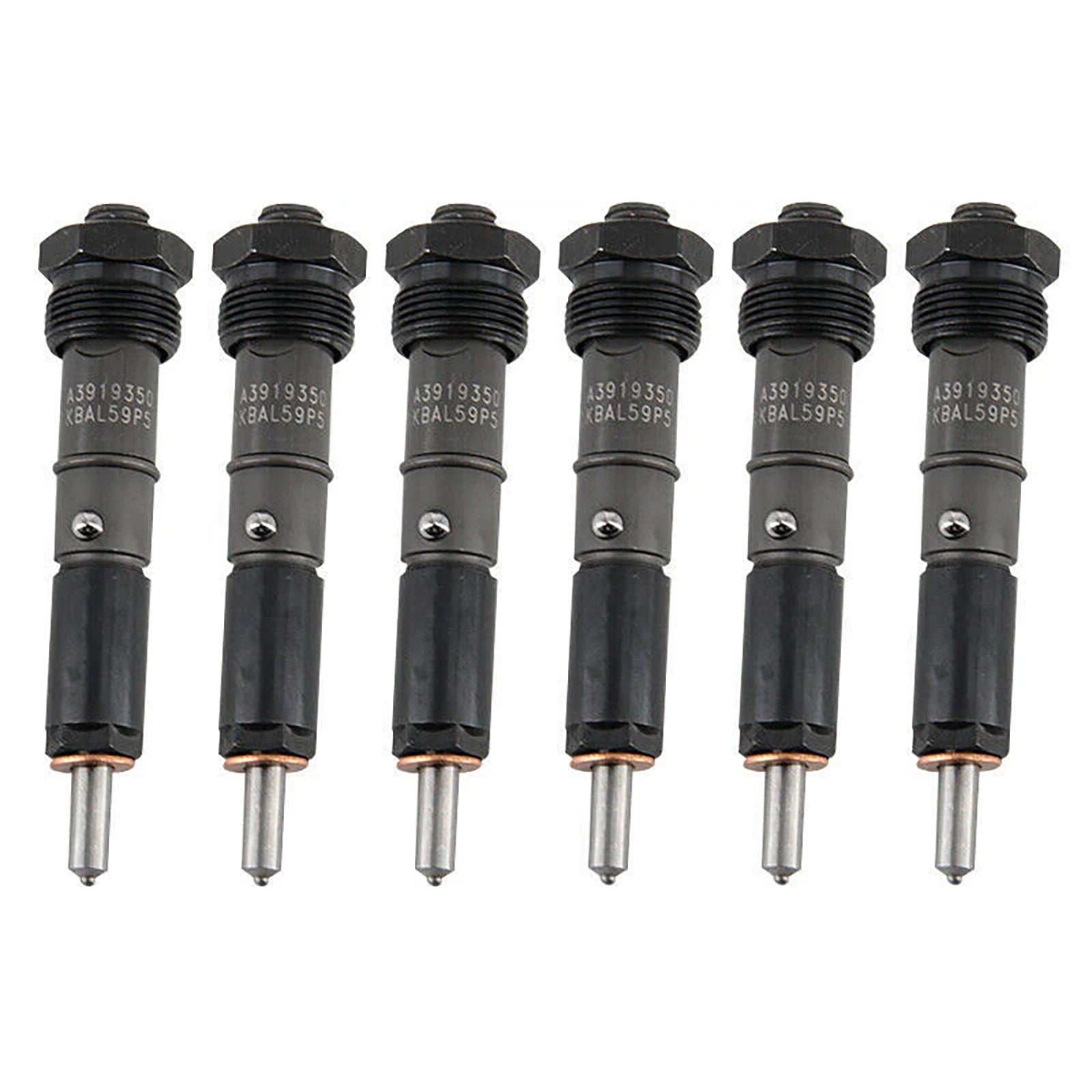 Injecteur de carburant (6 pièces) pour Dodge D250 D350 Cummins 5.9L 12V (1989-1993) - Référence : 0432131837 3919350