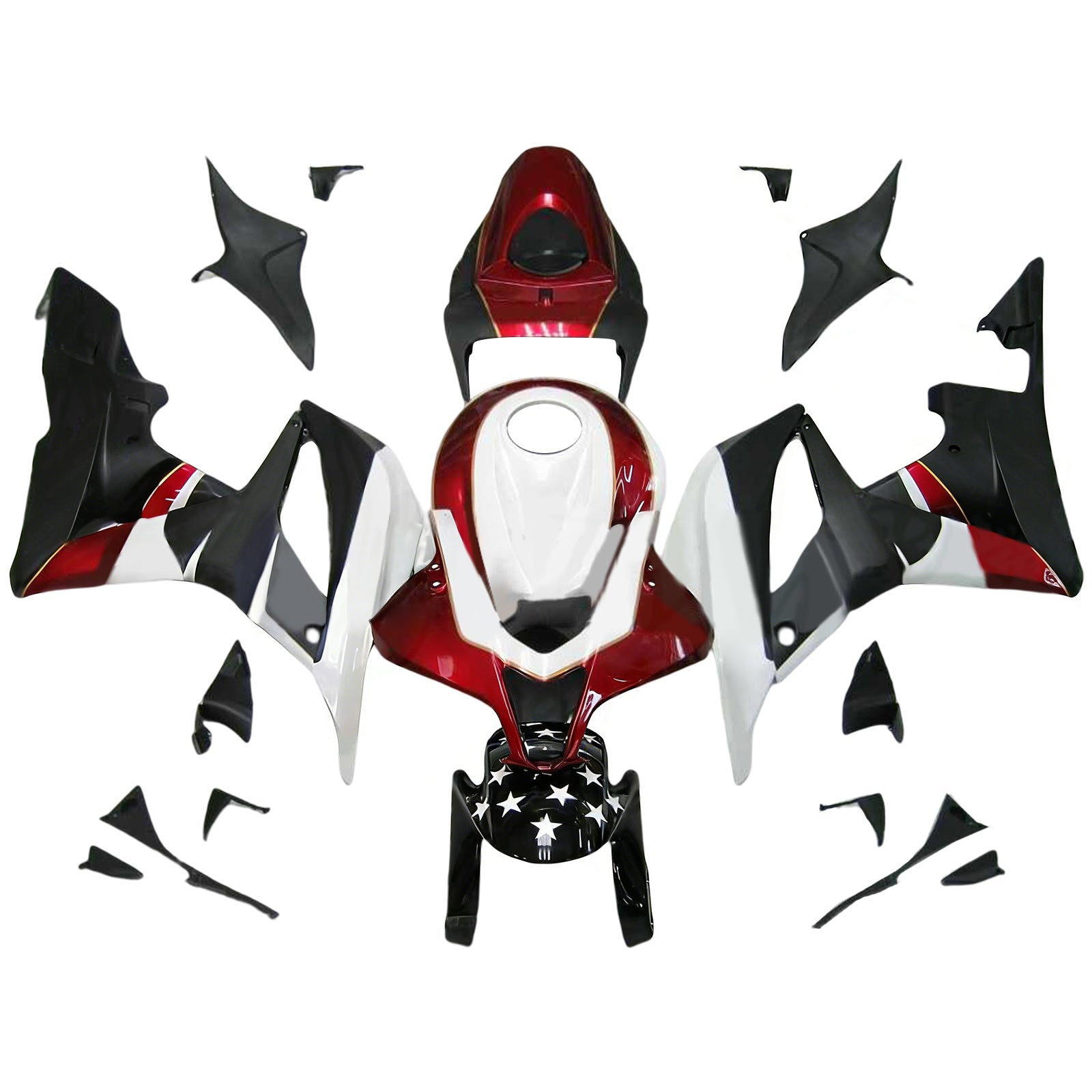 Kit de carénage par injection, carrosserie en plastique ABS pour Honda CBR600RR 2007-2008 F5