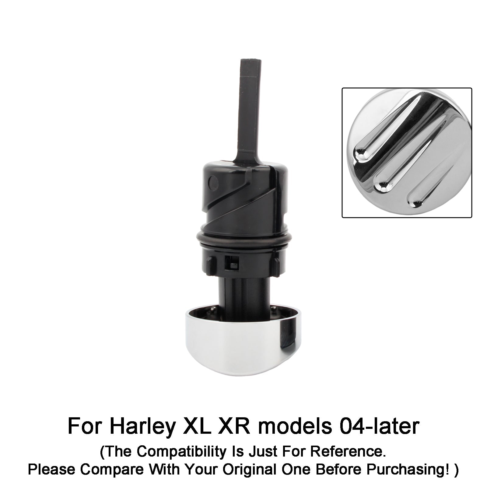 Tapa del tanque de calibre de aceite, para Sportster XL883 XL1200 2004 - 2016