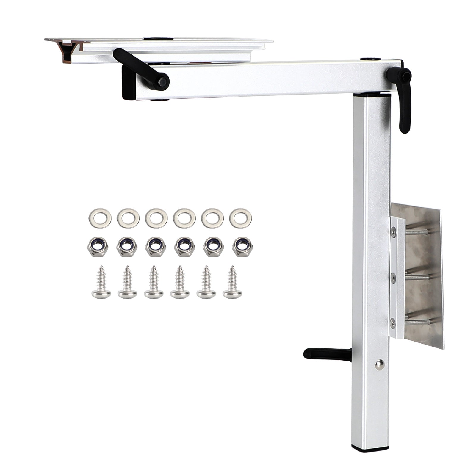 Pieds de table pivotants pour camping-car, marins, pliables et réglables 360°, accessoires pour caravanes et vans motorisés