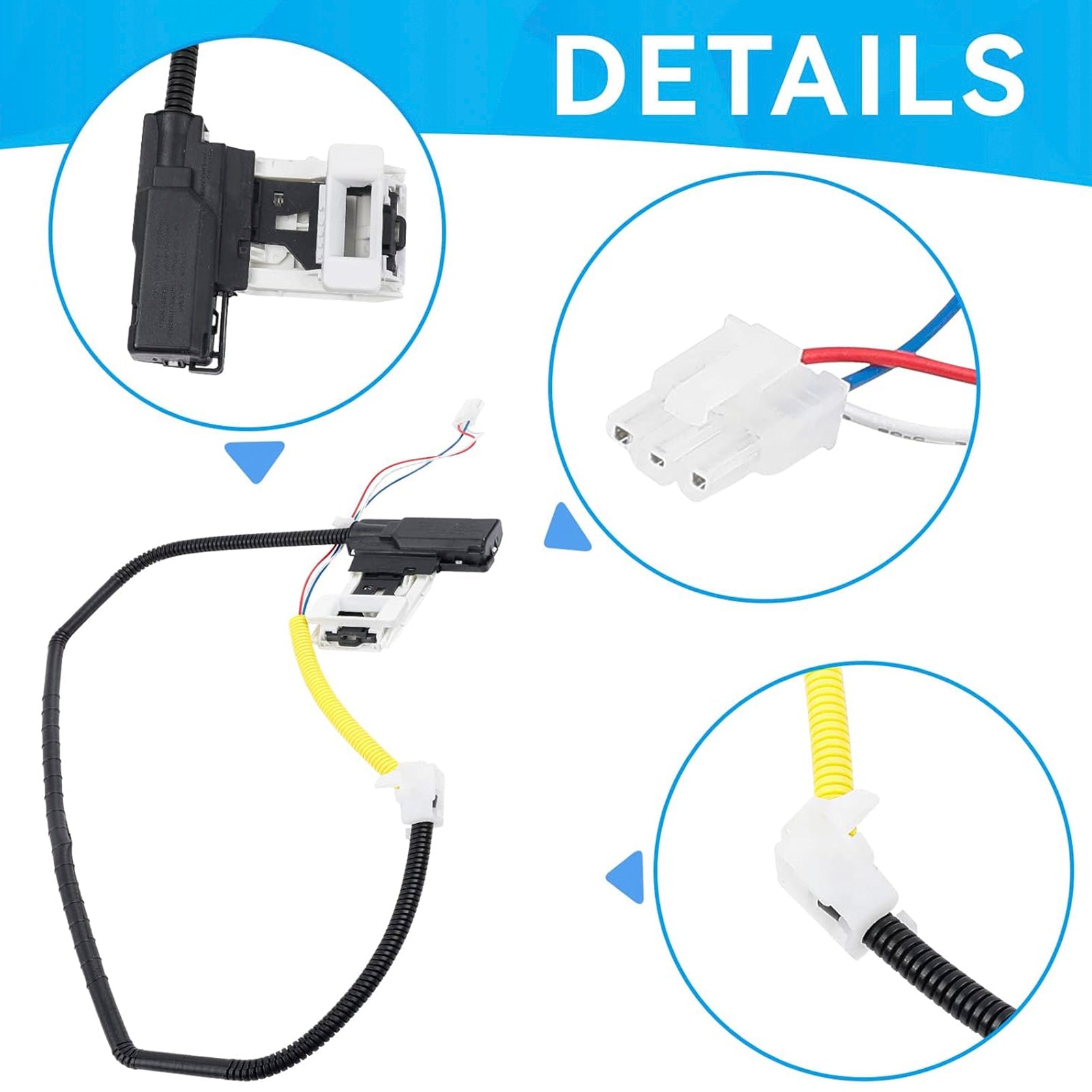 Zespół blokady pokrywy pralki W11307244 W10682535 i zatrzask pokrywy W10837741 dla Maytaga