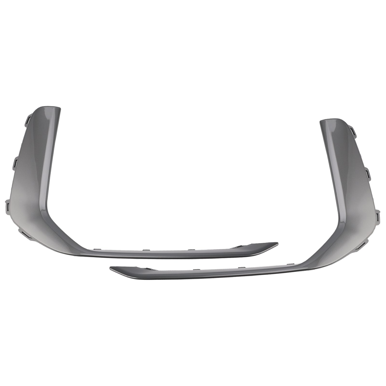 2019-2023 Audi A6 C8 S-Line S6 2 pièces Garniture de phare antibrouillard avant gris