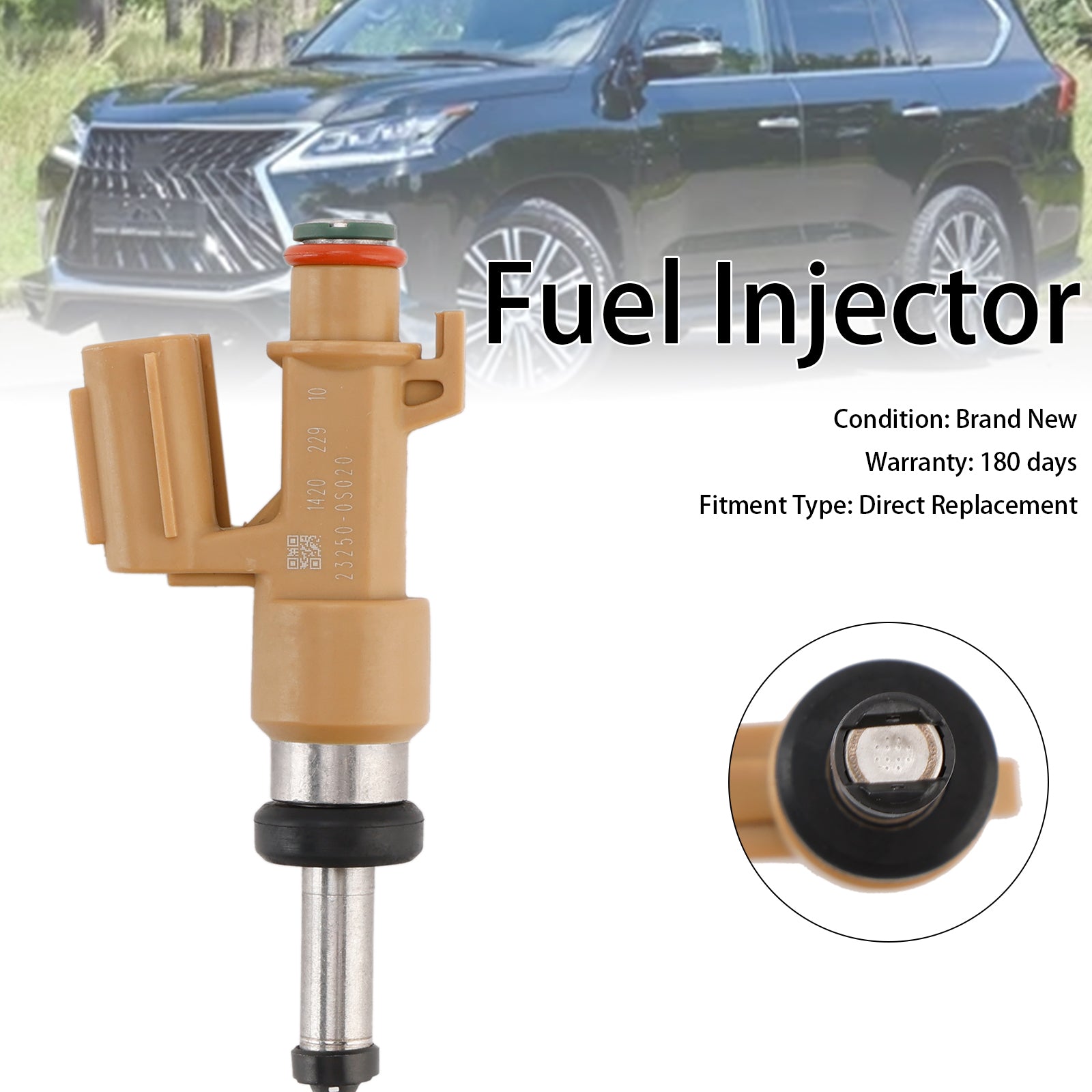 23250-0S020 Iniettore di carburante per Toyota Tundra Sequoia 4.6 L e 5,7 L (2008-2019)