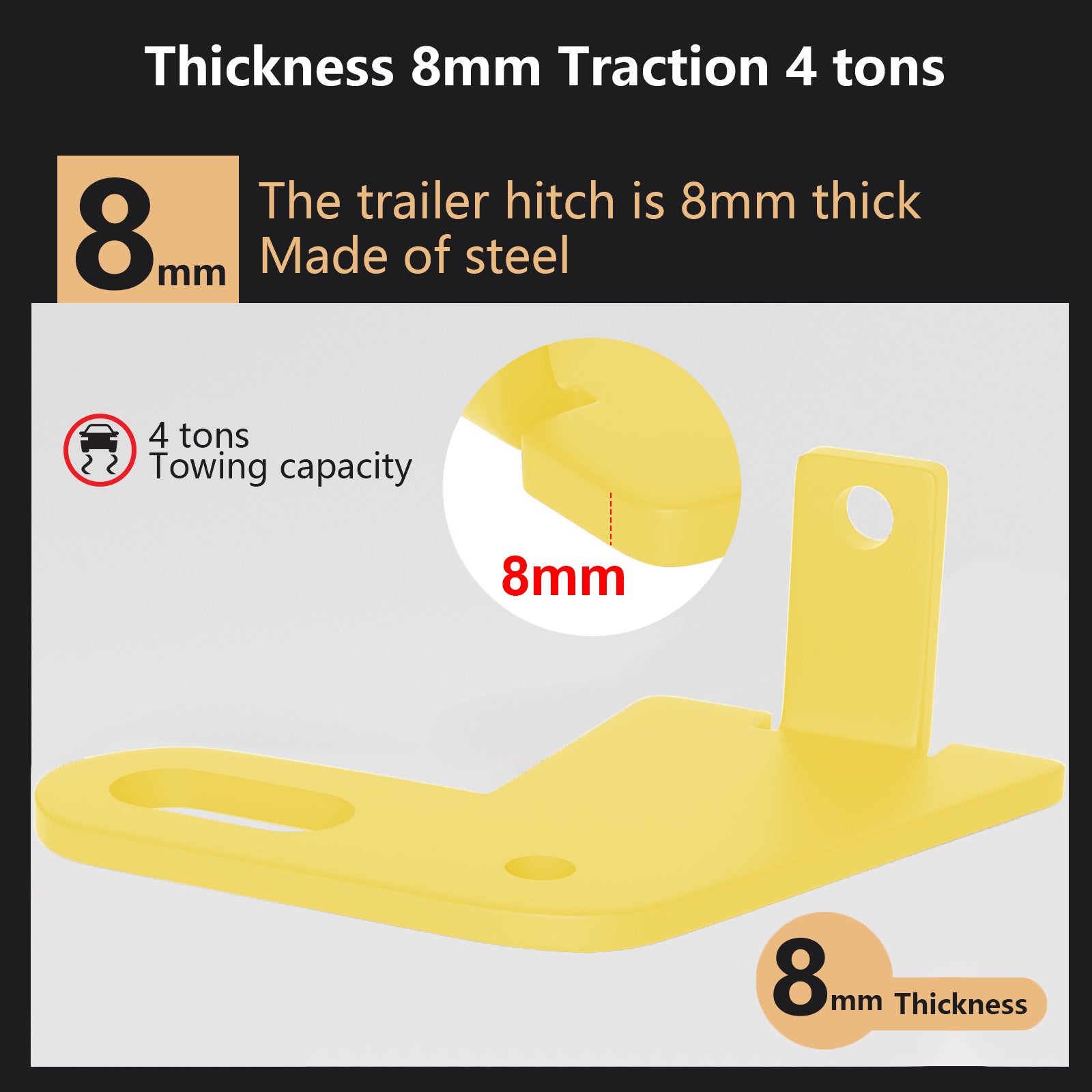 2 pièces arrière gauche & Attelage de remorque droit pour Suzuki Jimny JB64W JB74 2019-2023