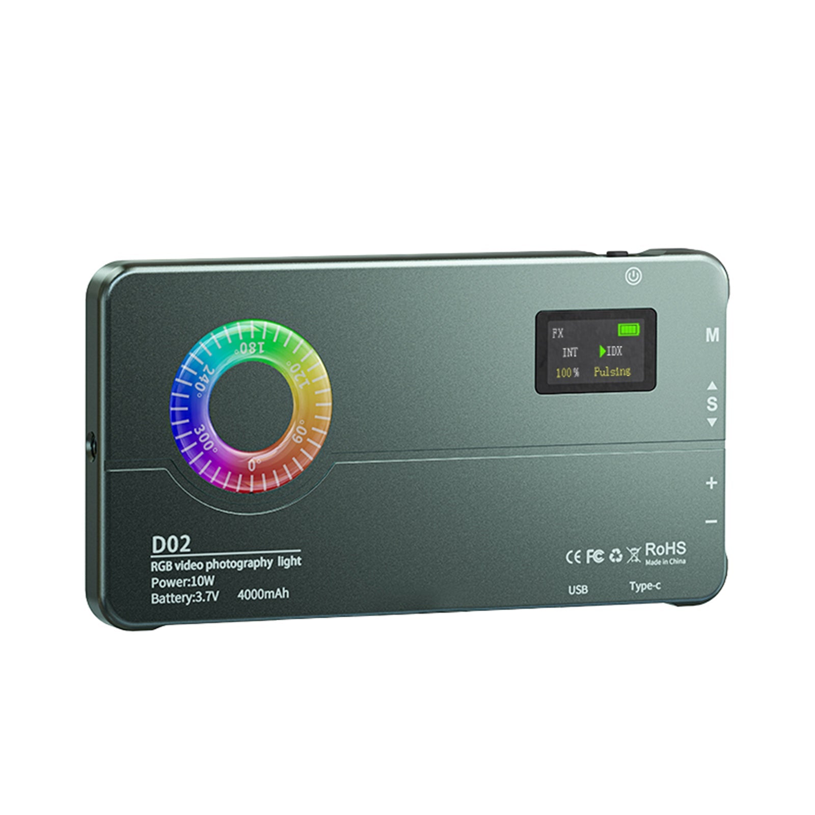 Kamera wideo D02 RGB Fill Light Telefon komórkowy Kolorowe światło wypełniające LED na żywo