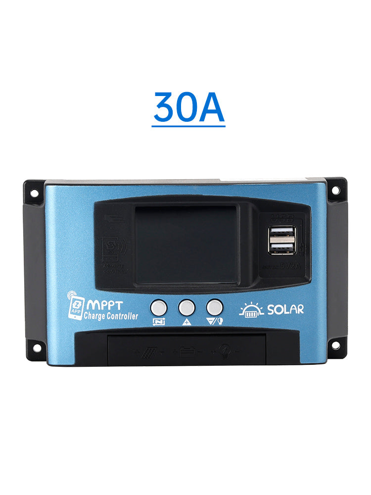Contrôleur solaire MPPT 30 A/60 A/100 A, Bluetooth, surveillance de la température et charge