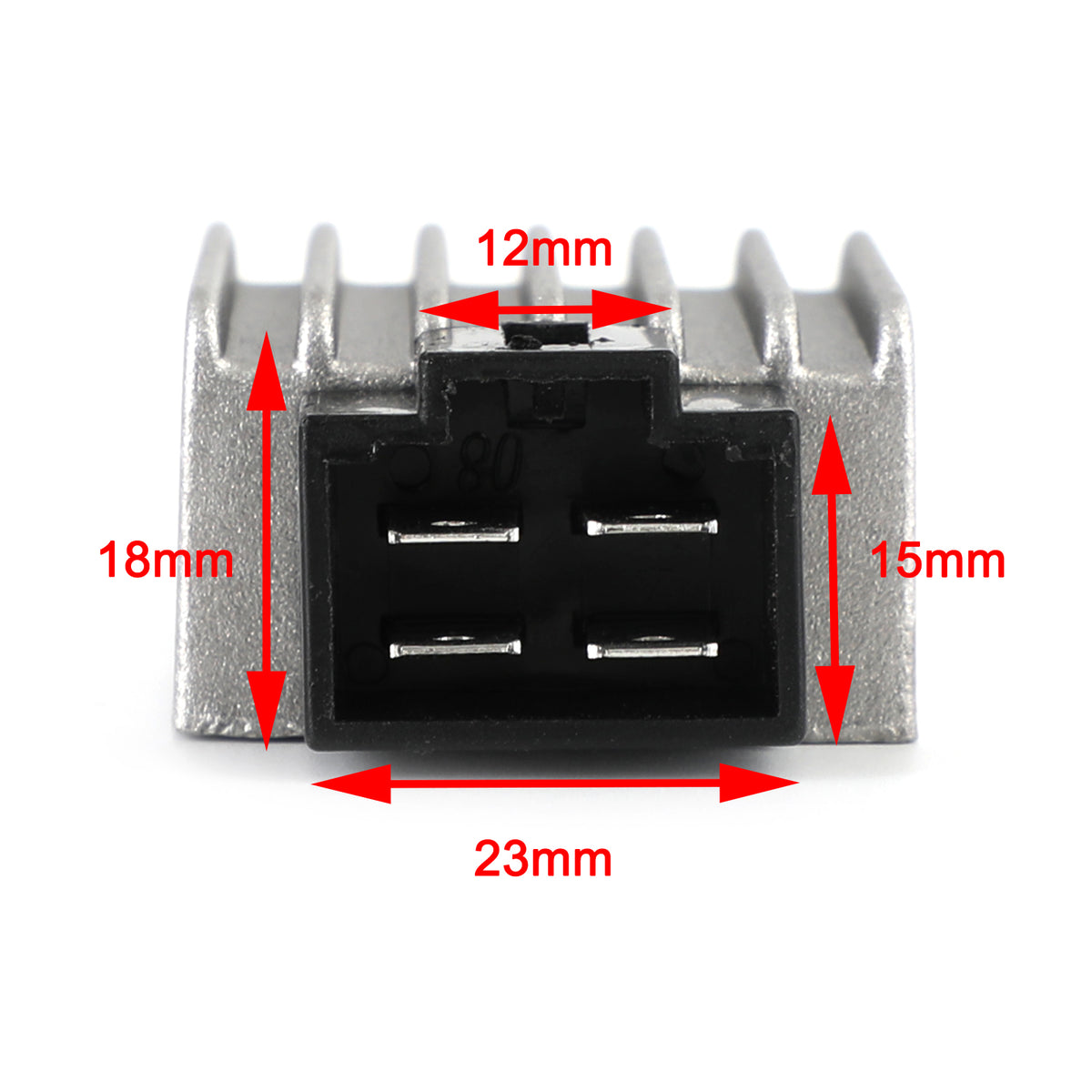 Rectificador regulador de voltaje para patinete, 4 pines, 12V, para Coolster SunL TaoTao Roketa genérico