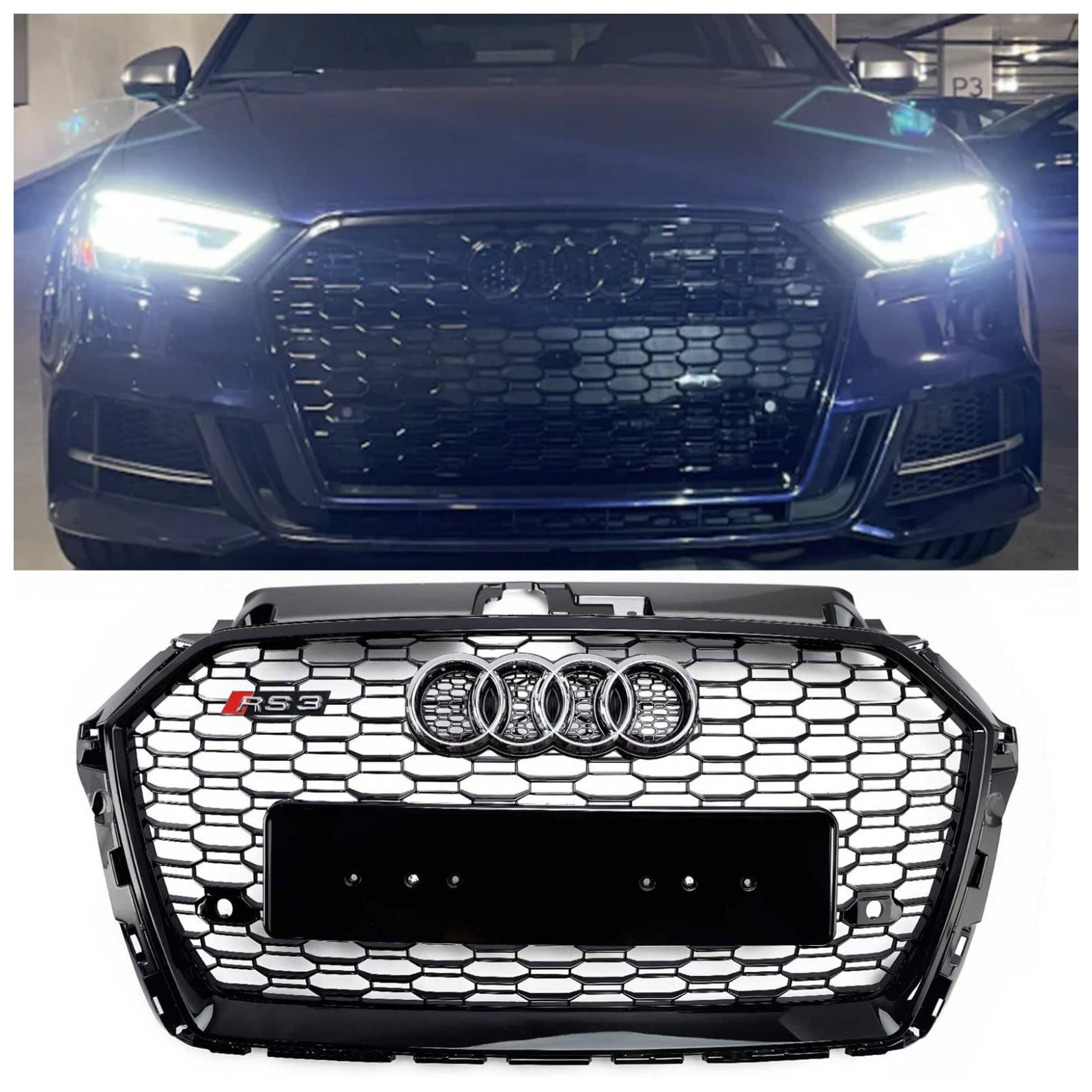 Audi A3 8V RS3 2017-2019 Zwart