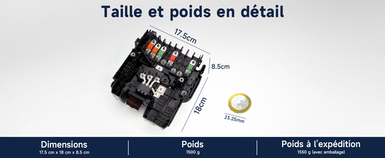 Modulo tensione scatola fusibili per Peugeot 5008 II 1.2, 1.6, 1.6 THP, 1.6 PureTech, 1.6 BlueHDi, 1.5 BlueHDi, 2.0 BlueHDi 2016+ Riferimento 9675350380 9675350286 Generico