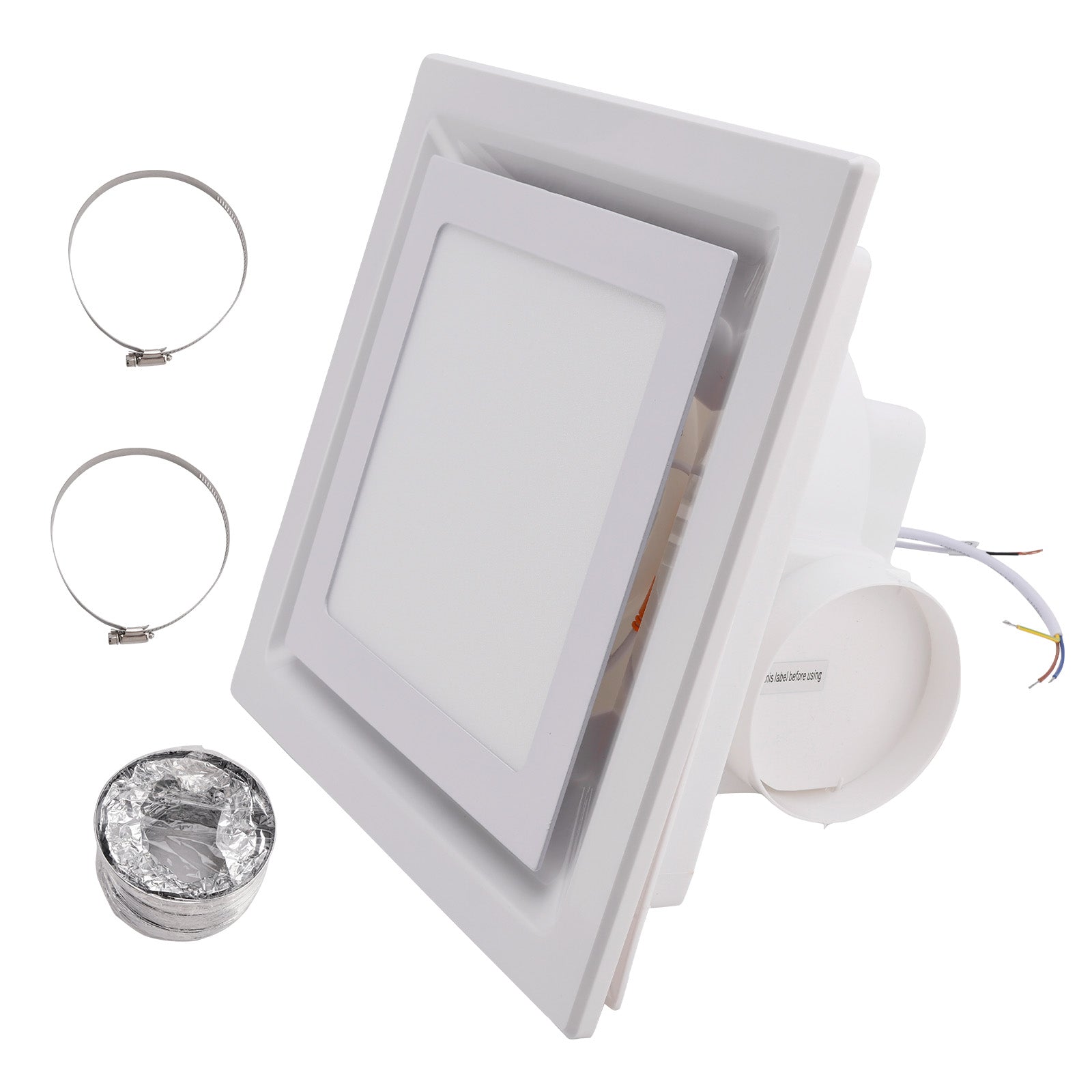 Ventilateur d'extraction 100 CFM 10" 1 5 sones Faible bruit avec lumière