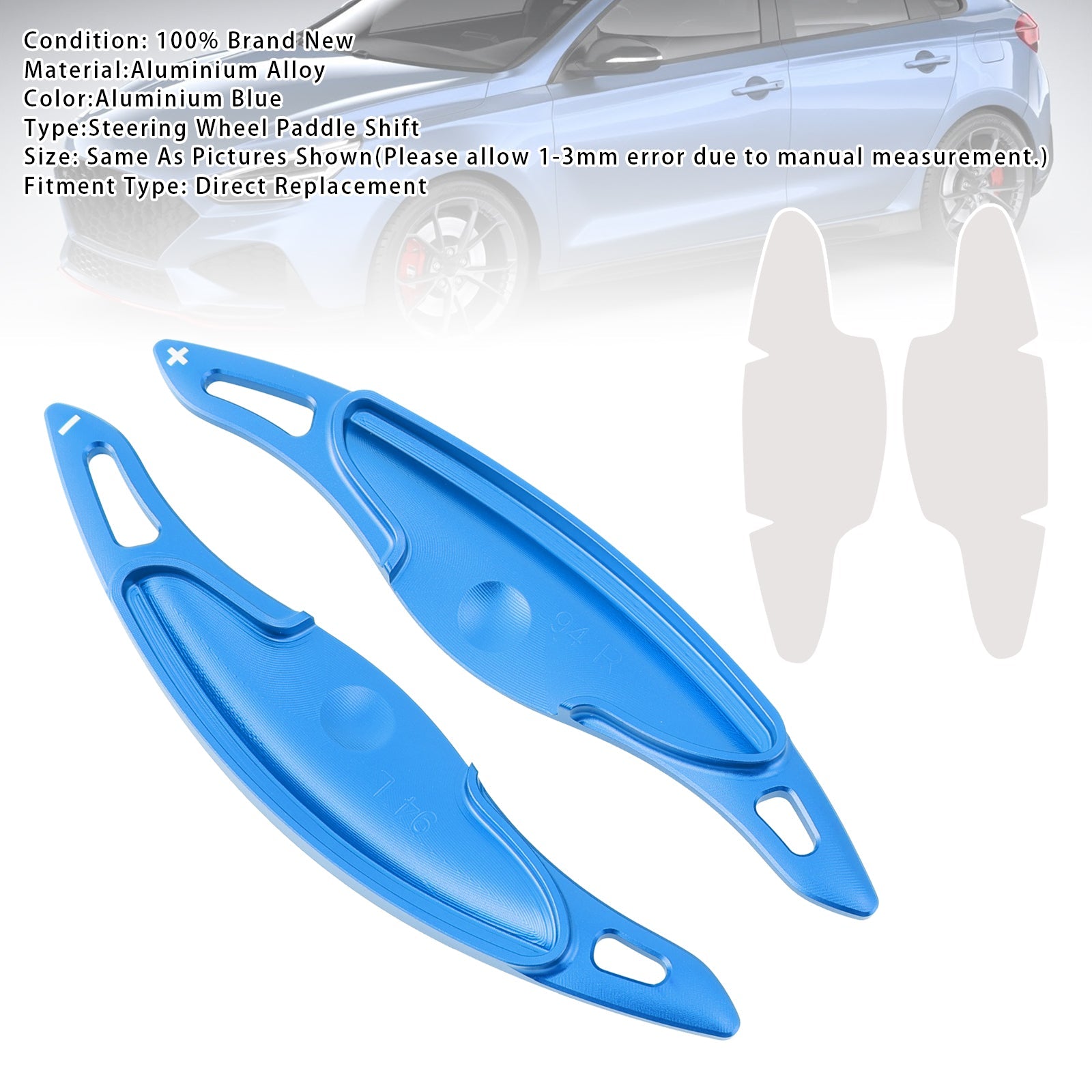 Extension de palettes de changement de vitesse au volant pour Hyundai Elantra i30 en aluminium