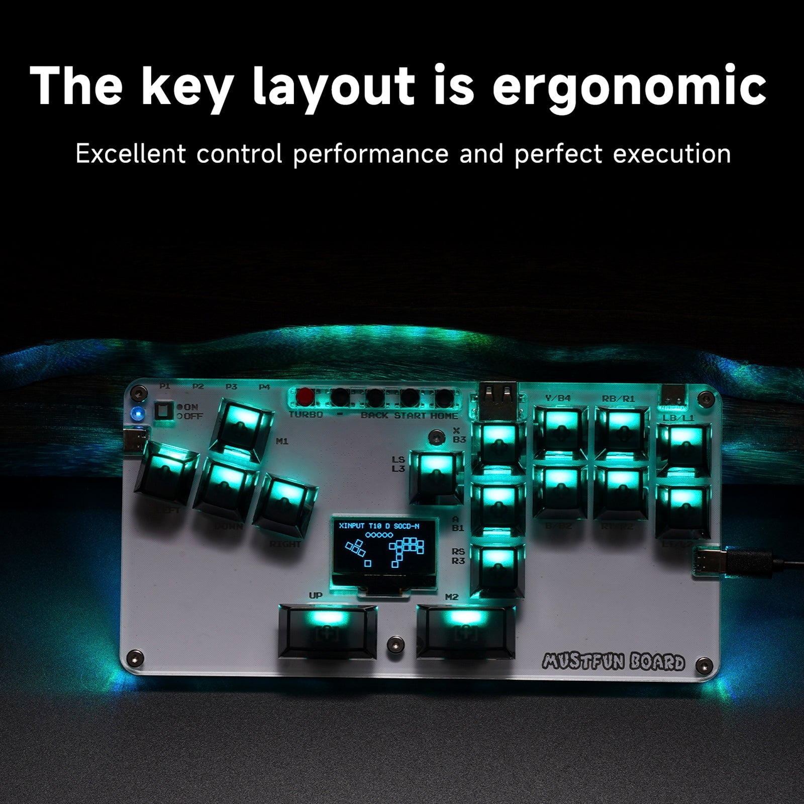 MENSFUN HITBOX mini Stick brez palice za PC/PS3/PS4/Switch itd.