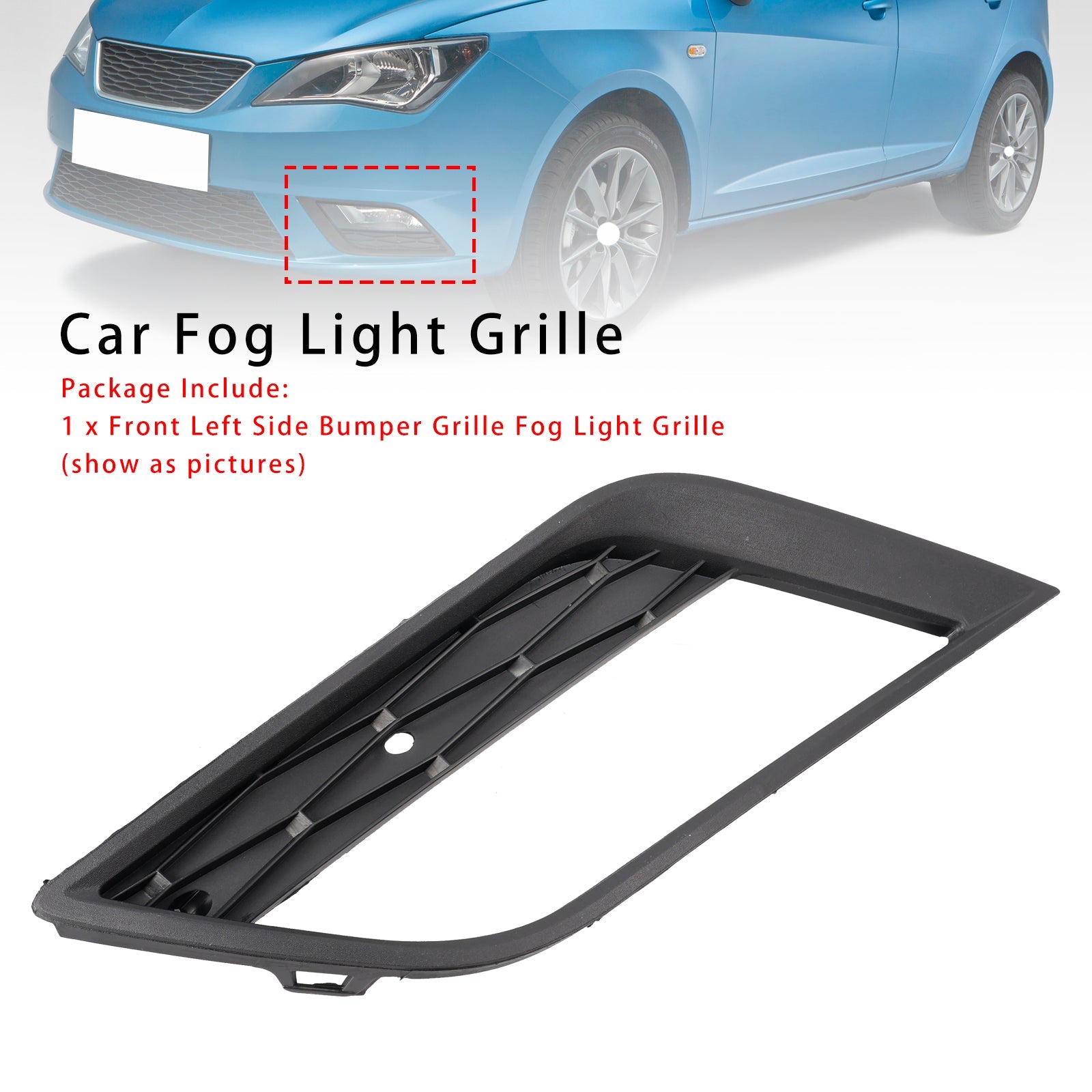 Fire Grille Anti-Under-Cover Links Side voor Seat Ibiza MK4 2013-2016 6J0853665F