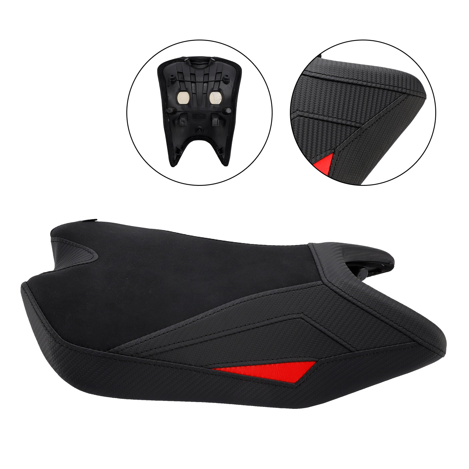 Cuscino sedile anteriore conducente Black Raider per Aprilia RS457 (2024-2025).