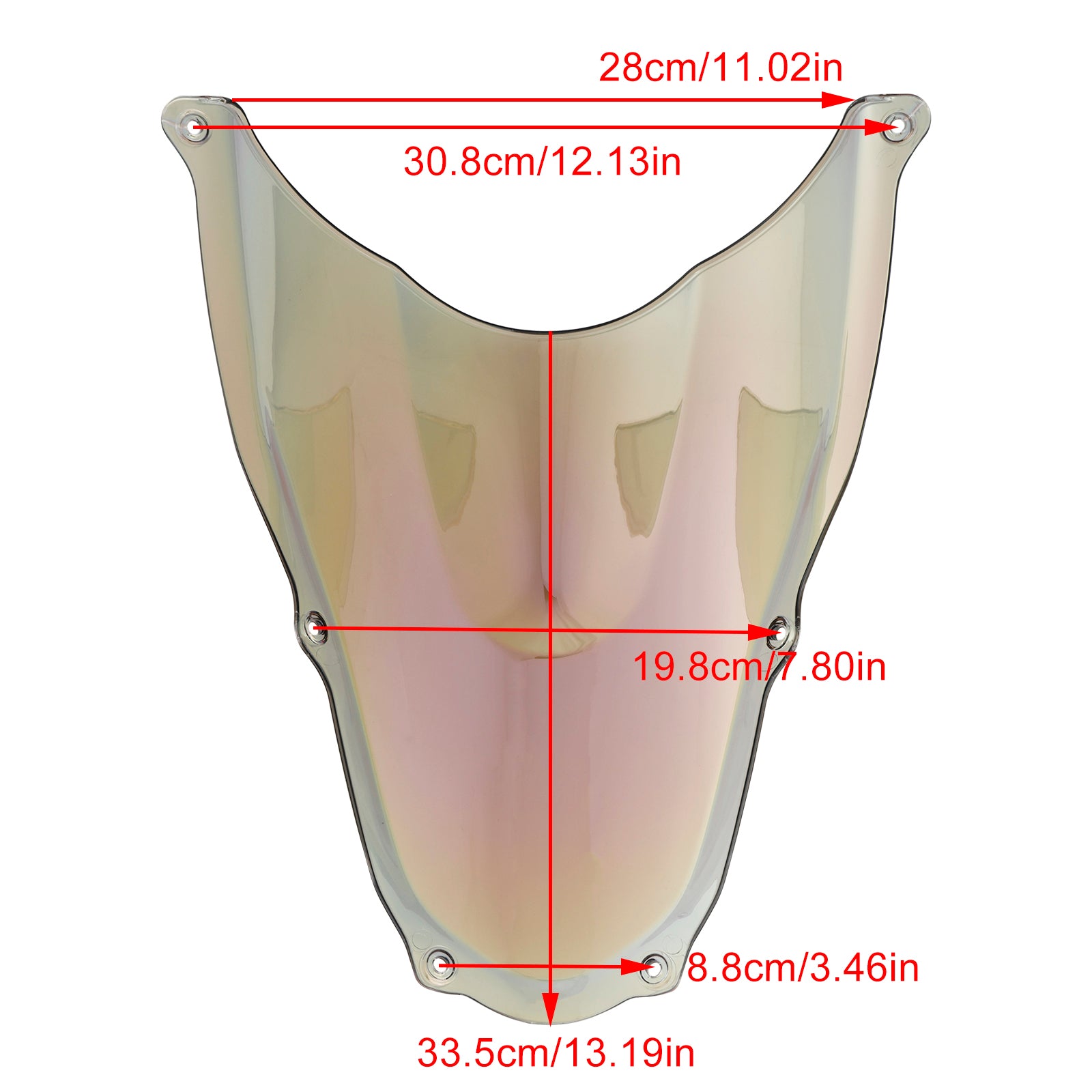 2006-2010 Yamaha RS125 ABS-moottoripyörän tuulilasi